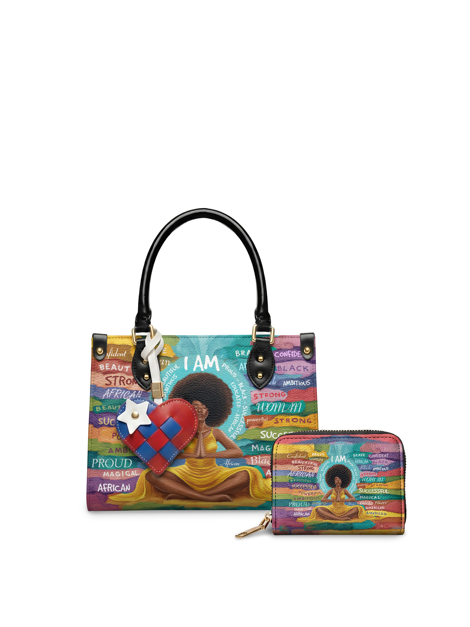 "AfroEssence" Small Leather Handbag A250 Deal