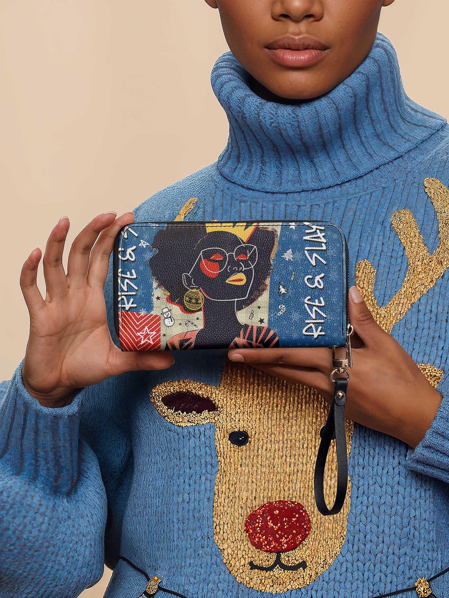 "Aina" Blueberry Snow Wallet Deal
