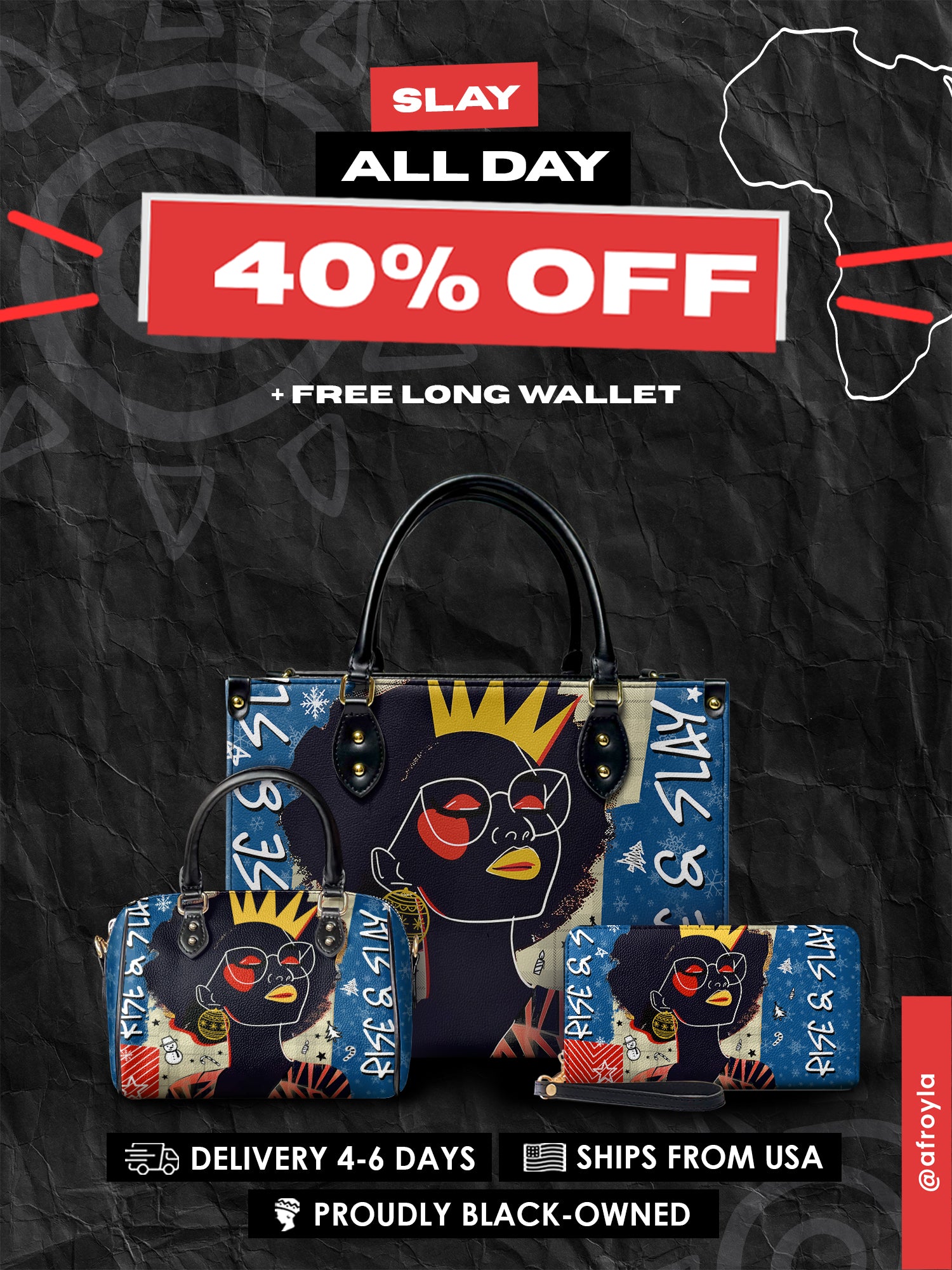 "Aina" Blueberry Snow Slay All Day Bundle