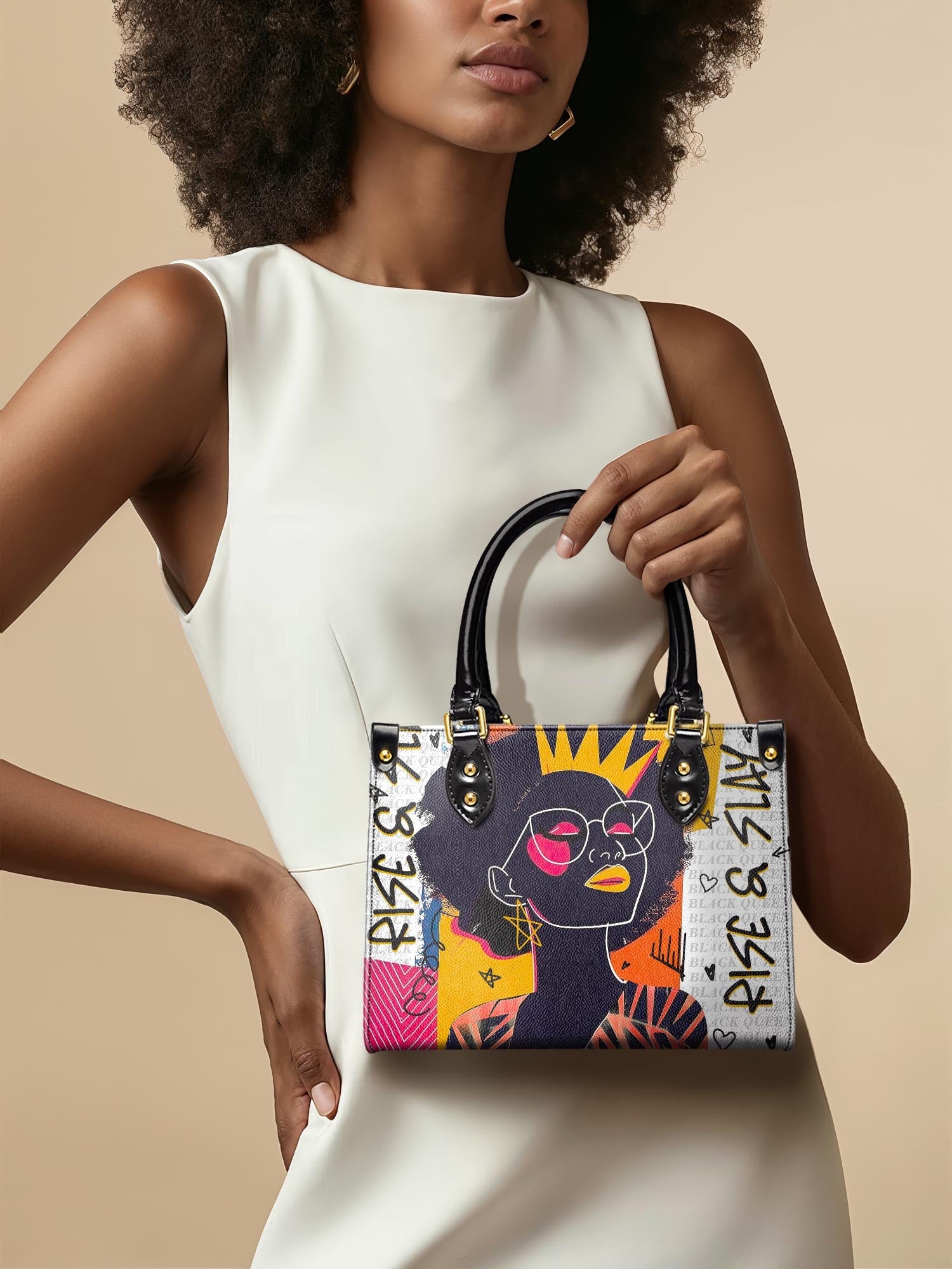 "Aina" Coconut White The Signature Duo Bundle - Small Leather Handbag