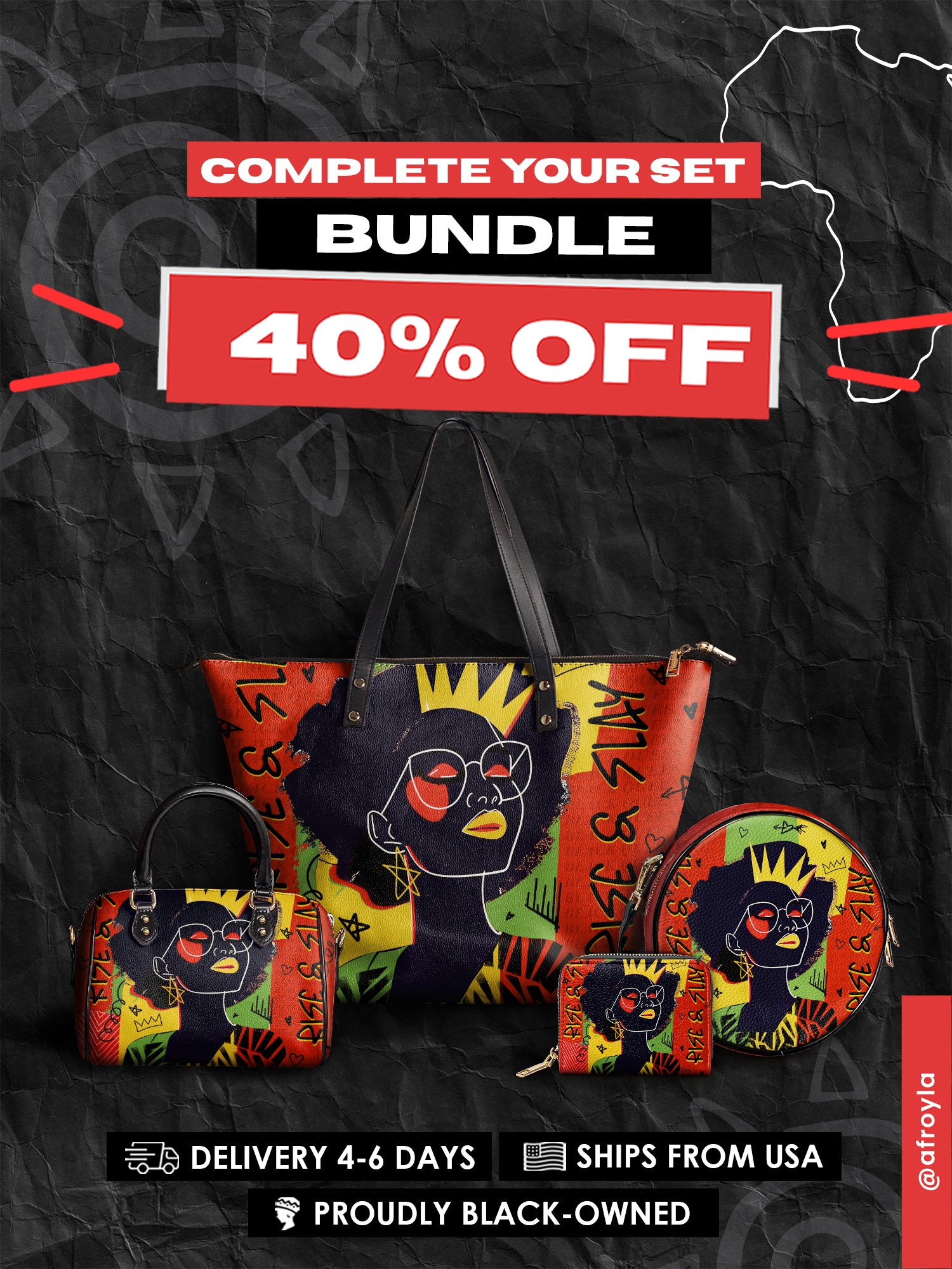 "Aina" Flame Red Complete Your Set Bundle