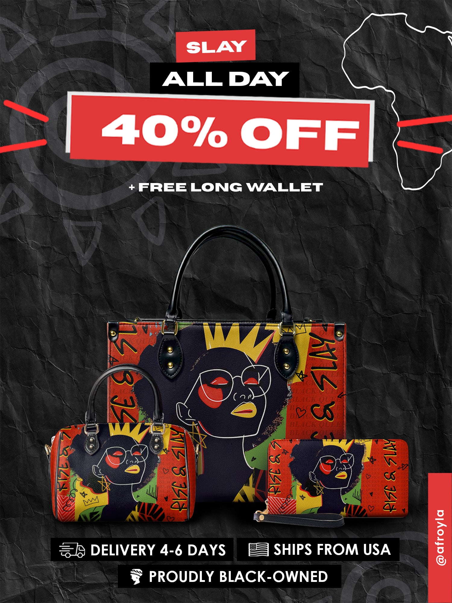 "Aina" Flame Red Slay All Day Bundle