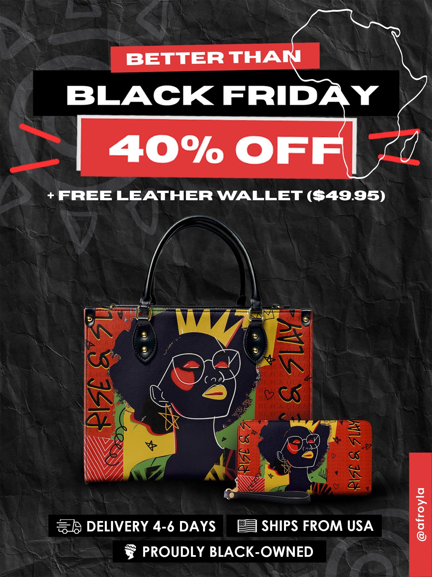 "Aina" Flame Red Leather Handbag Deal