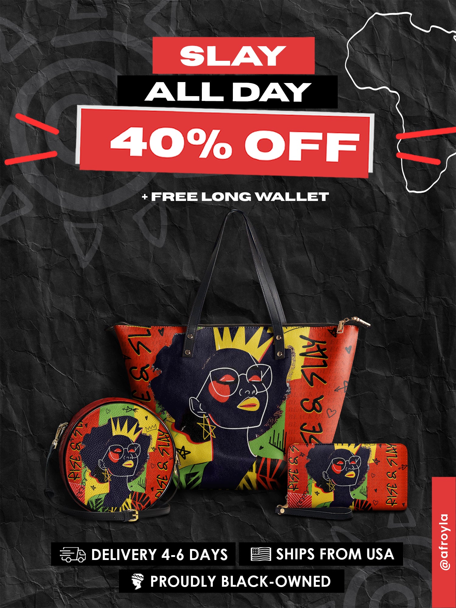 "Aina" Flame Red Slay All Day Essential Bundle