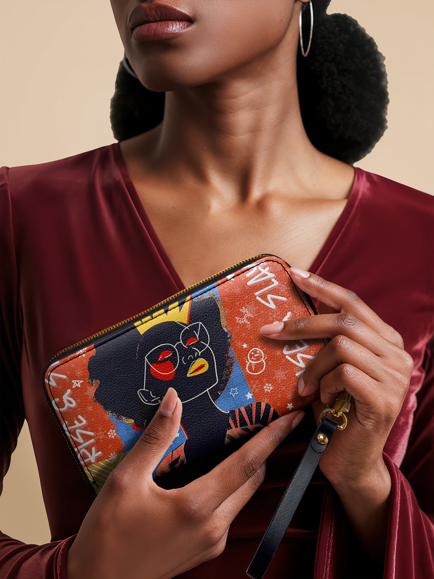 "Aina" Frosted Cherry Wallet Deal