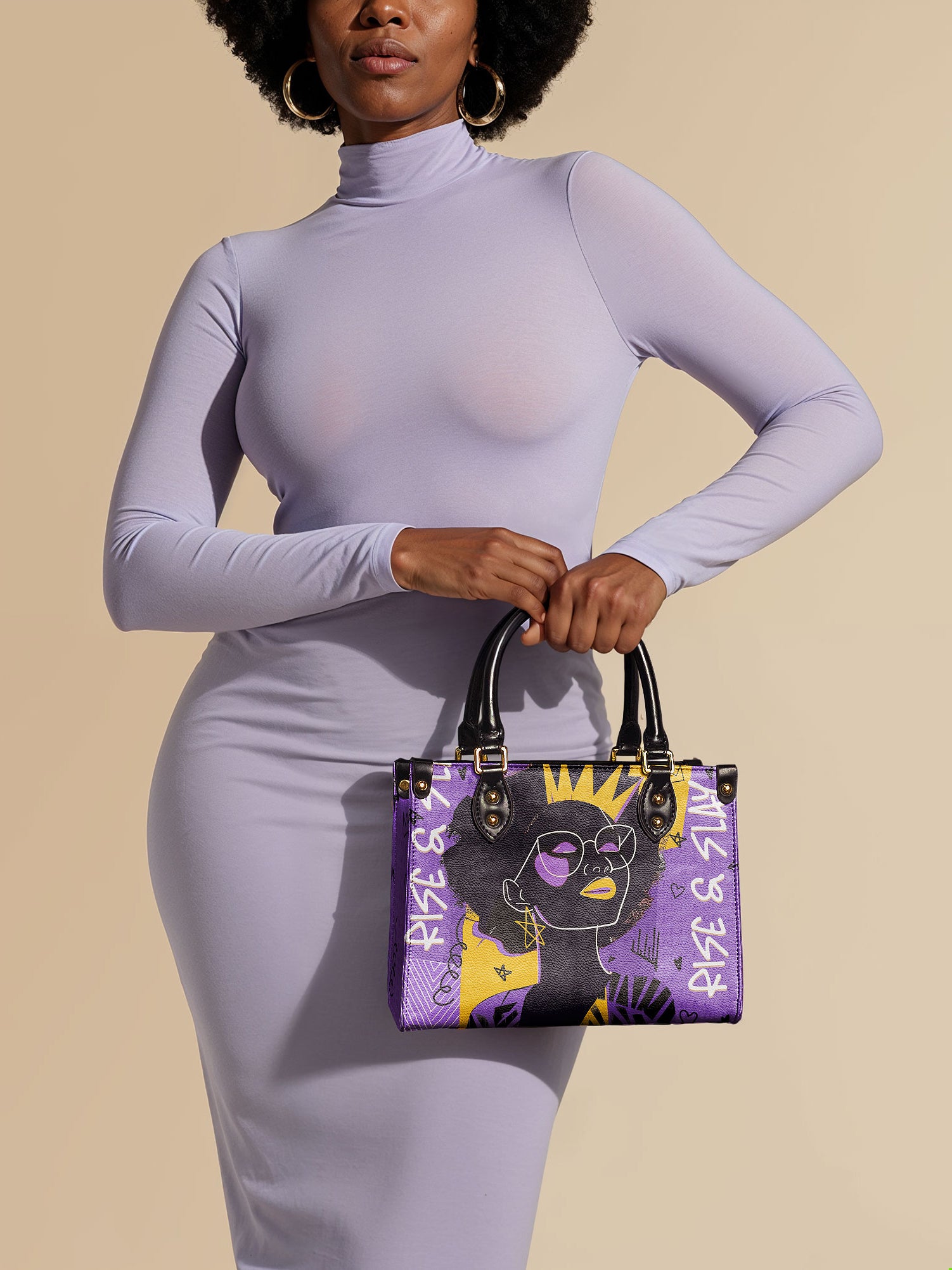 "Aina" Grape Soda Small Leather Handbag Deal