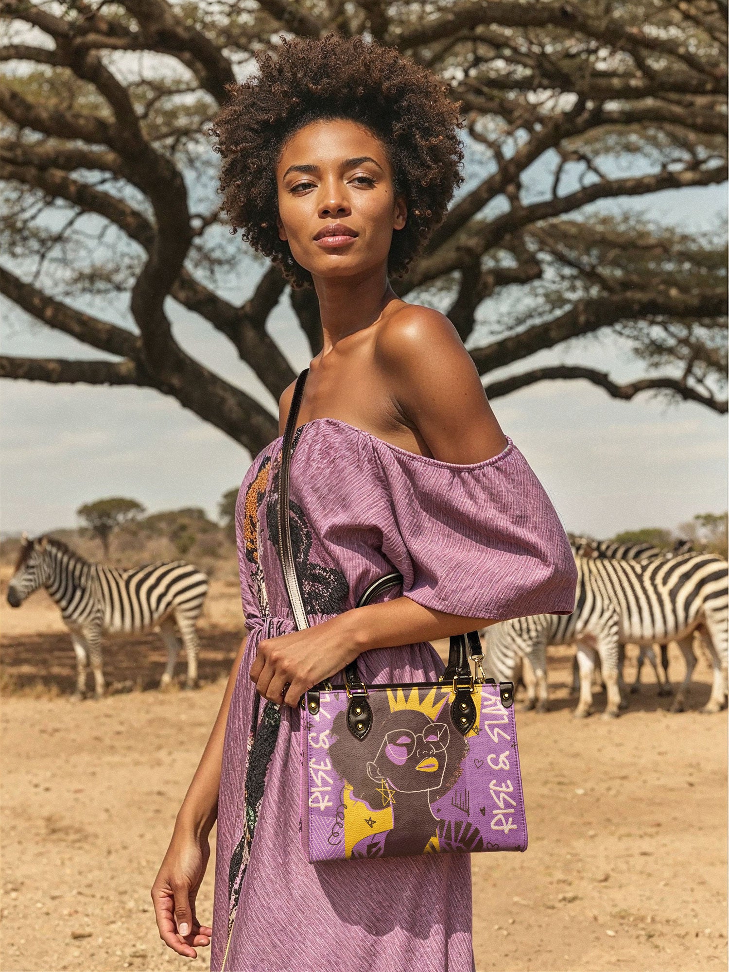 "Aina" Grape Soda Small Leather Handbag Deal