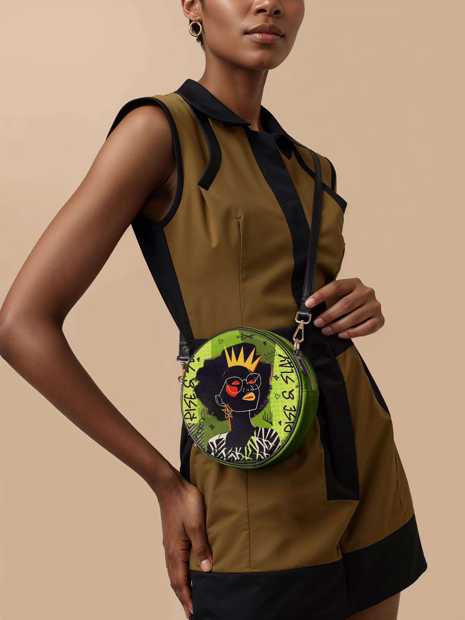 "Aina" Lime Pop Circle Crossbody Bag Deal