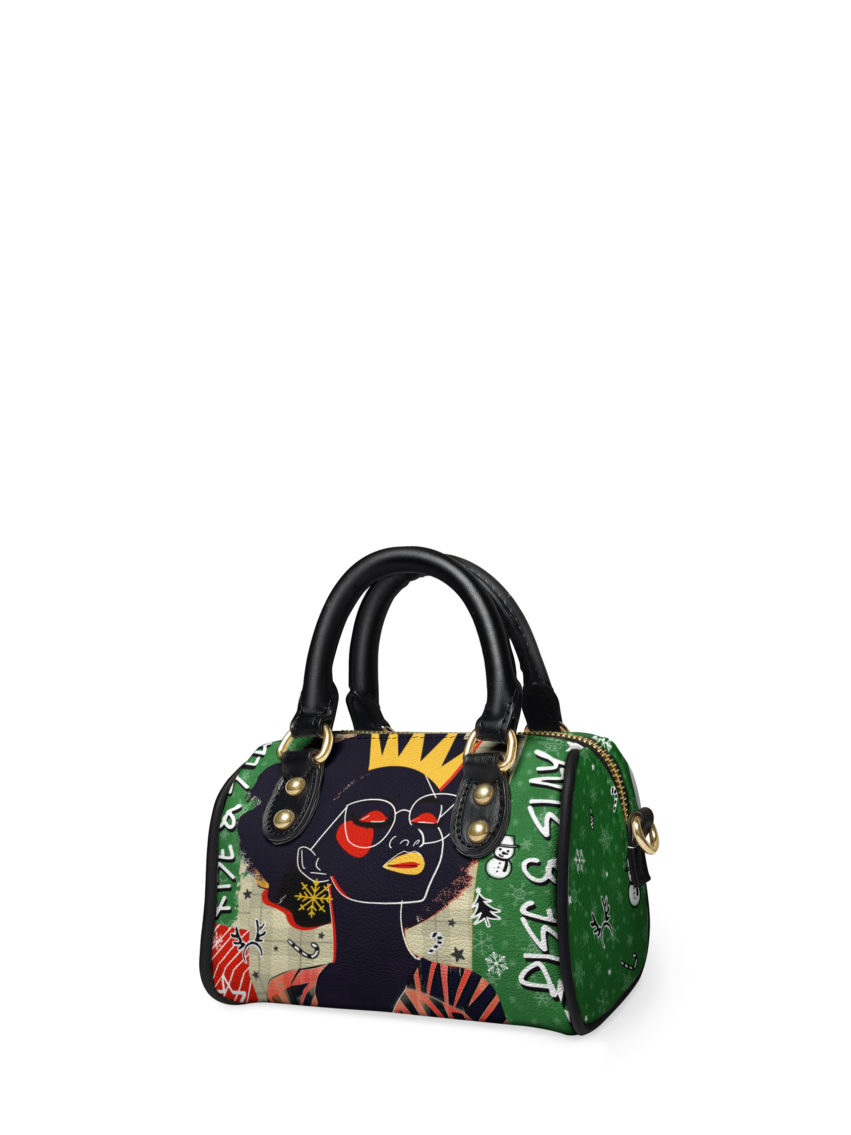 "Aina" Lime Pop Xmas Mini Satchel