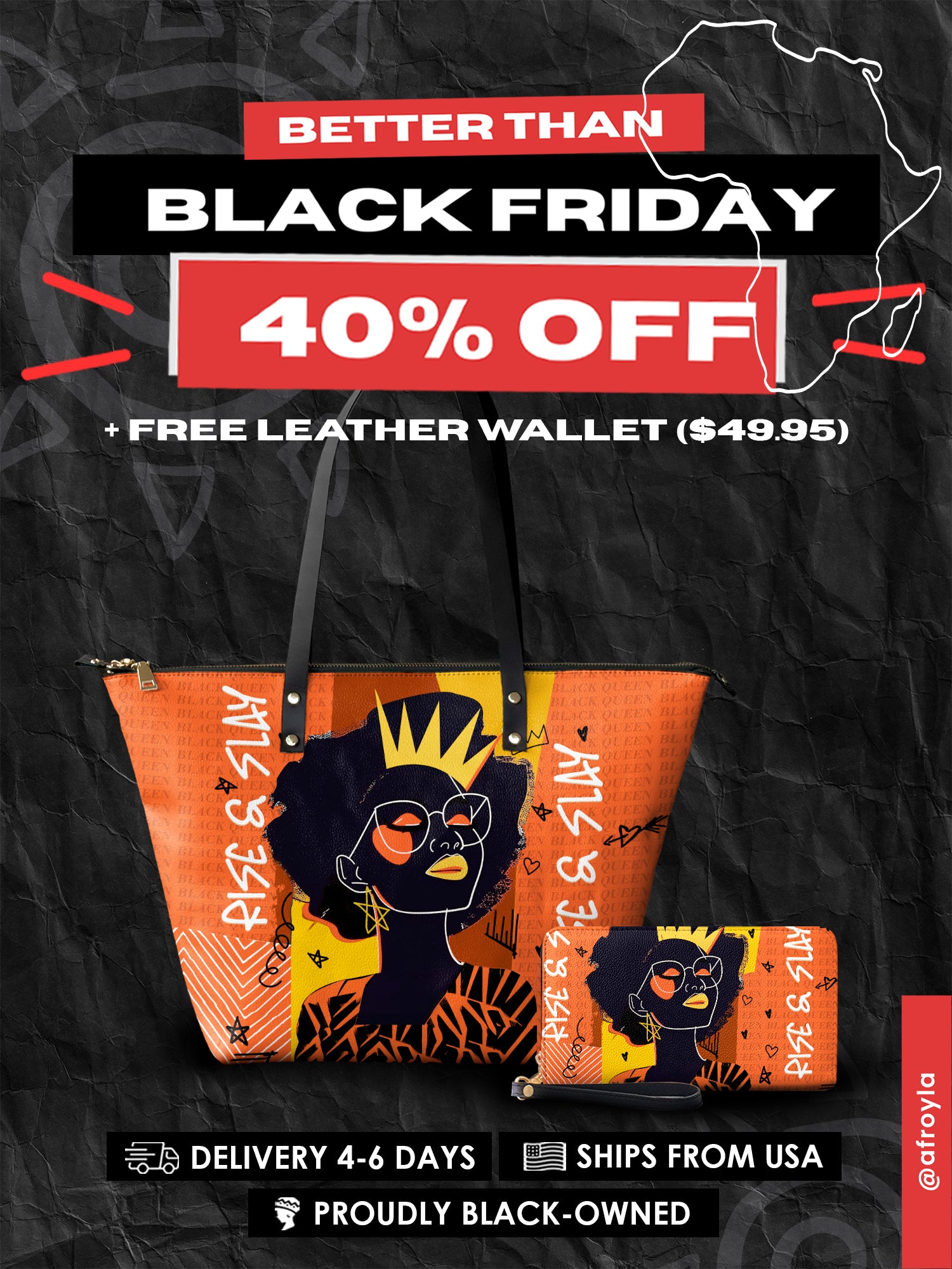 "Aina" Orange Sorbet Leather Tote Bag Deal