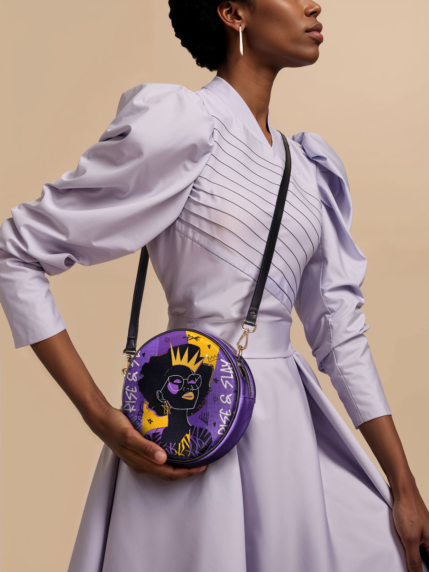 "Aina" Grape Soda Circle Crossbody Bag Deal