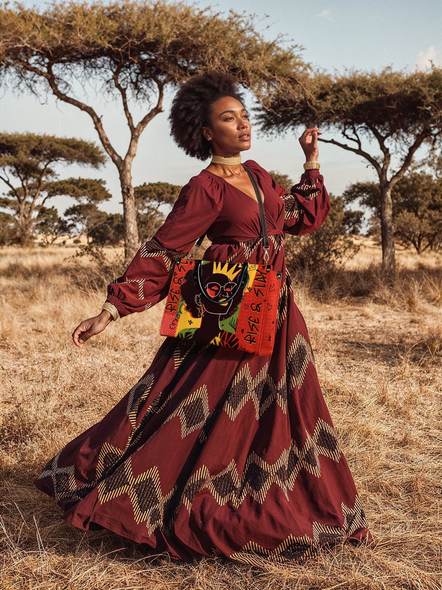 "Aina" Flame Red Slay All Day Bundle
