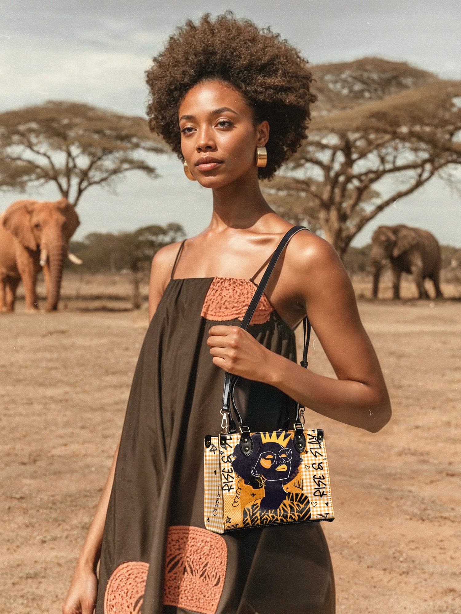 "Aina" Honeycomb The Signature Trio Bundle - Small Leather Handbag