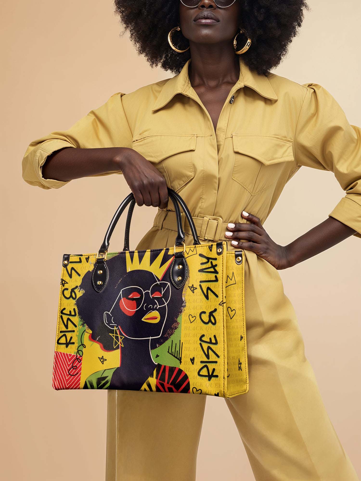 "Aina" Lemon Zest Leather Handbag