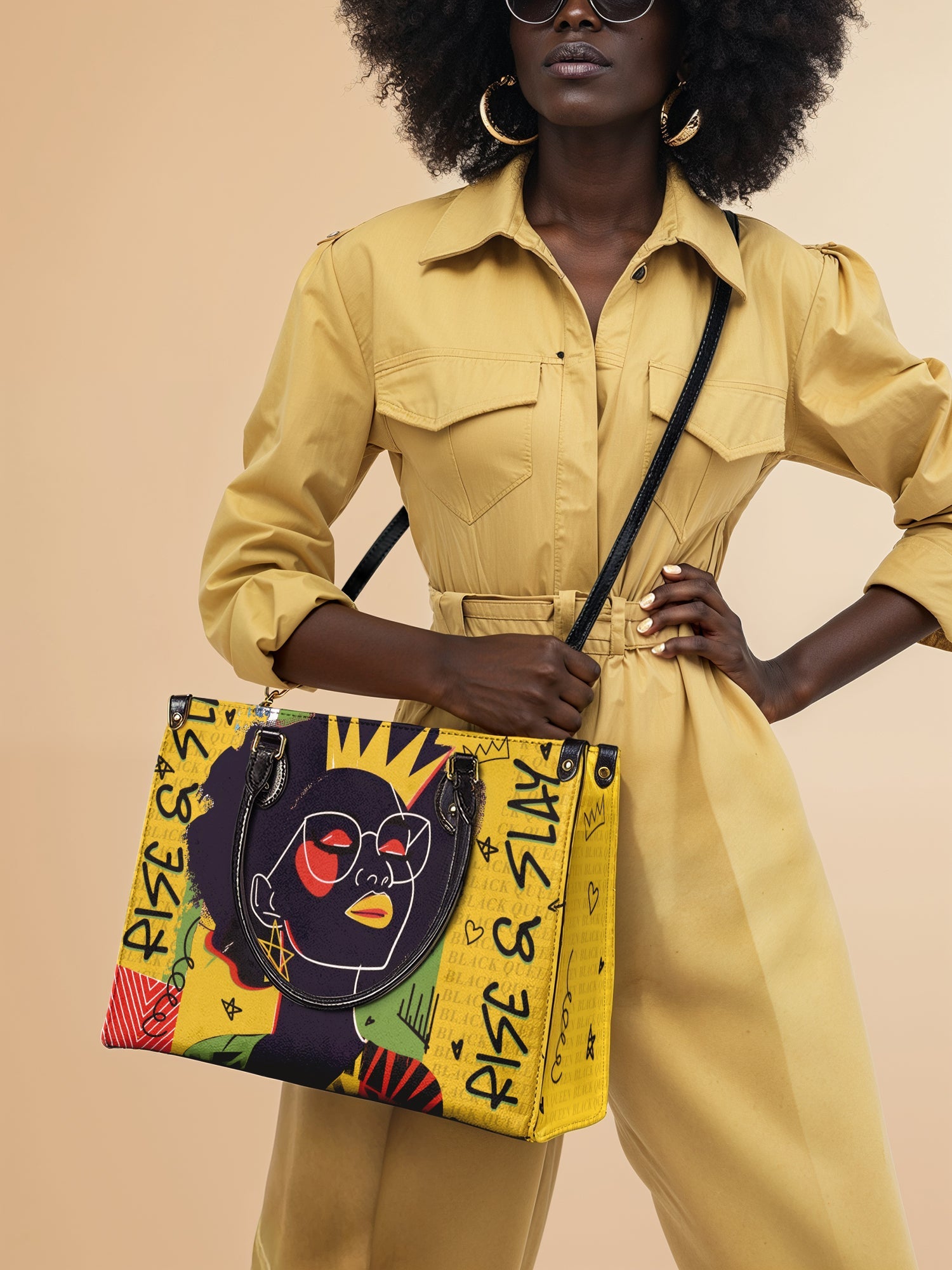 "Aina" Lemon Zest Leather Handbag