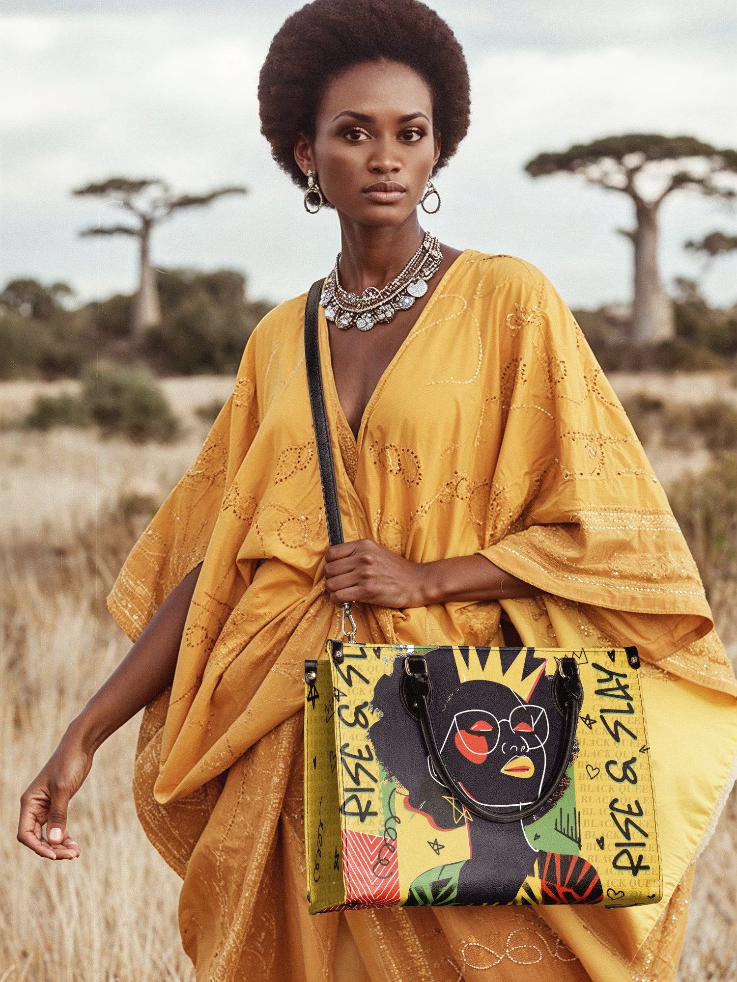 "Aina" Lemon Zest Leather Handbag