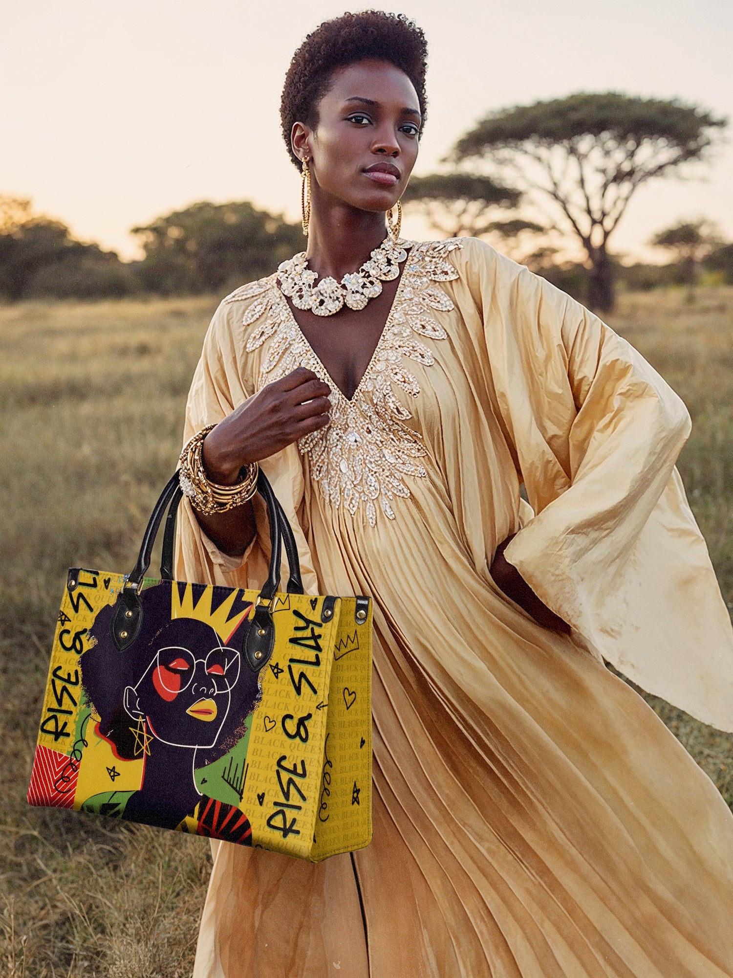 "Aina" Lemon Zest Leather Handbag