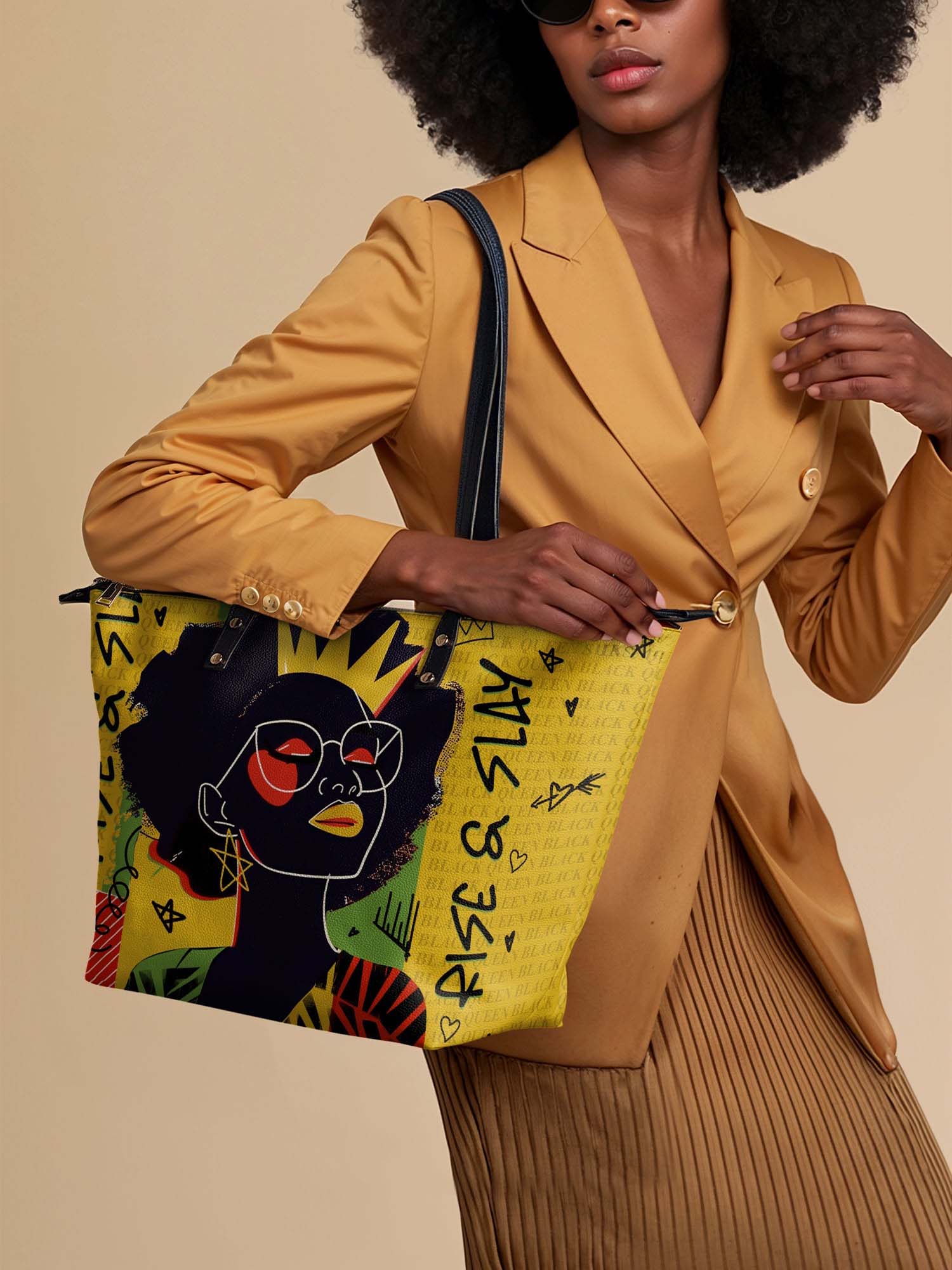 "Aina" Lemon Zest Leather Tote Bag Deal