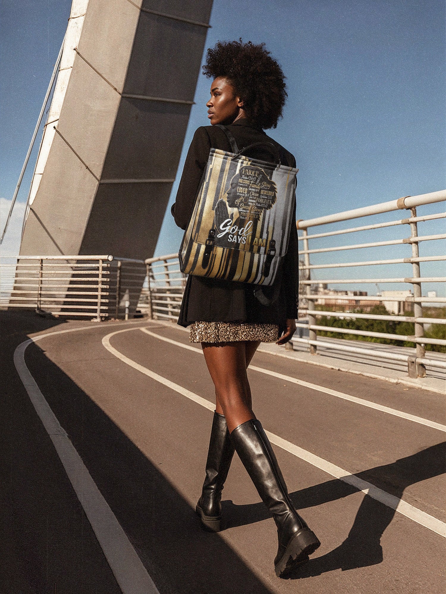 "Amara" Leather Backpack