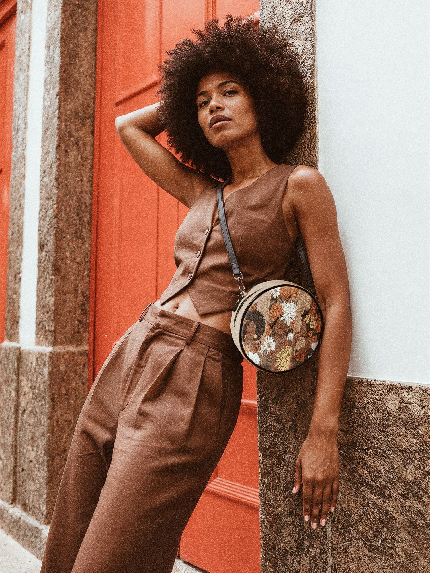 "Ayira" Circle Crossbody Bag