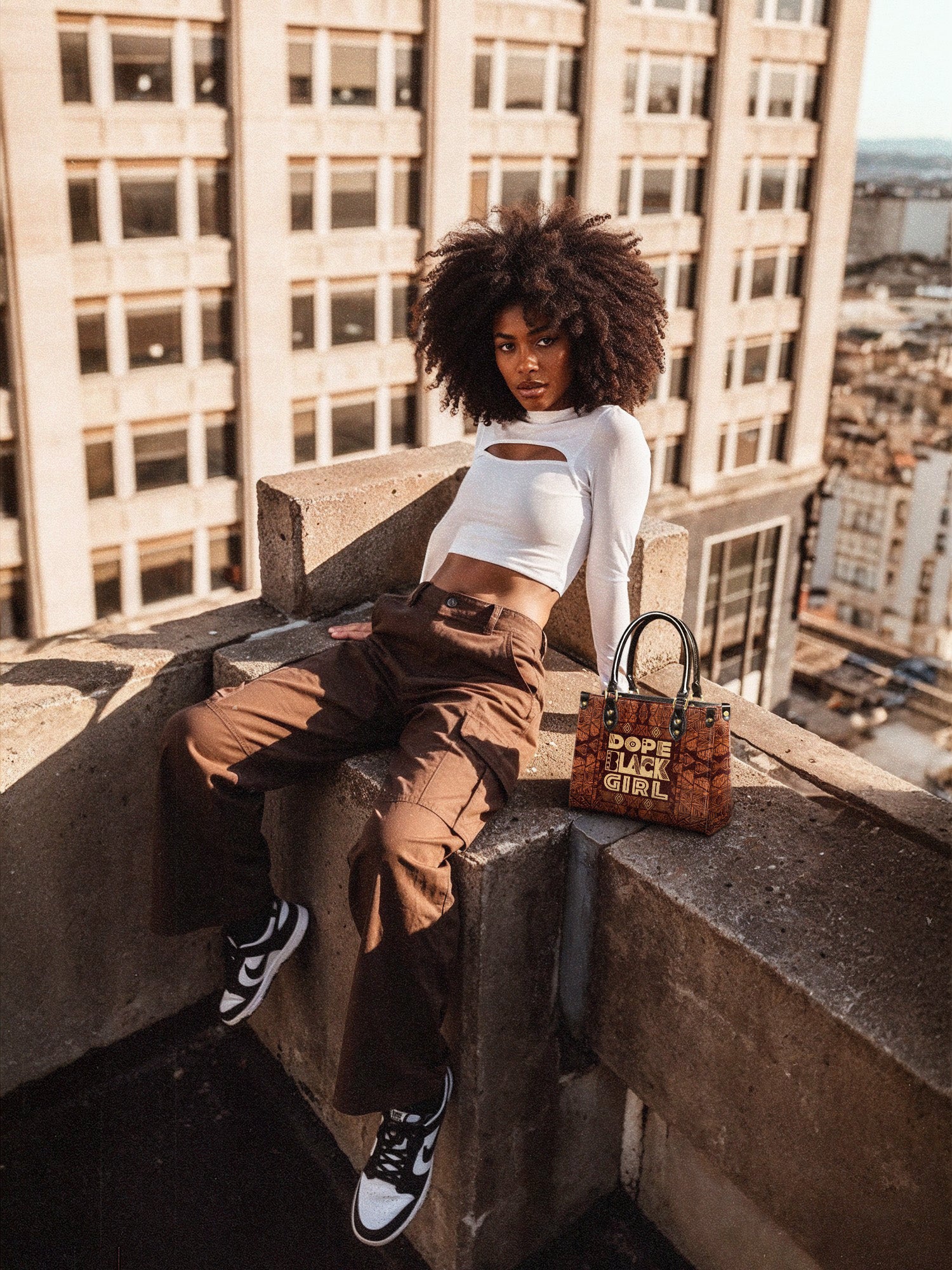 "Dope Black Girl" Small Leather Handbag Deal