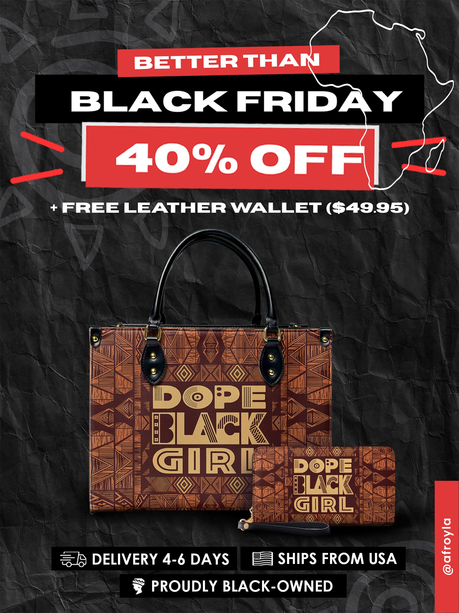 "Dope Black Girl" Leather Handbag Deal