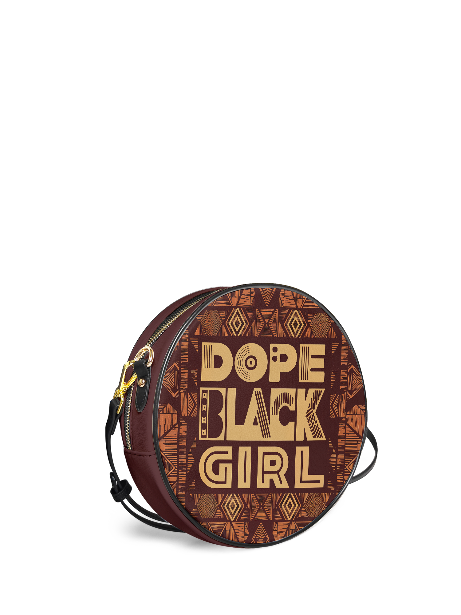 "Dope Black Girl" Circle Crossbody Bag