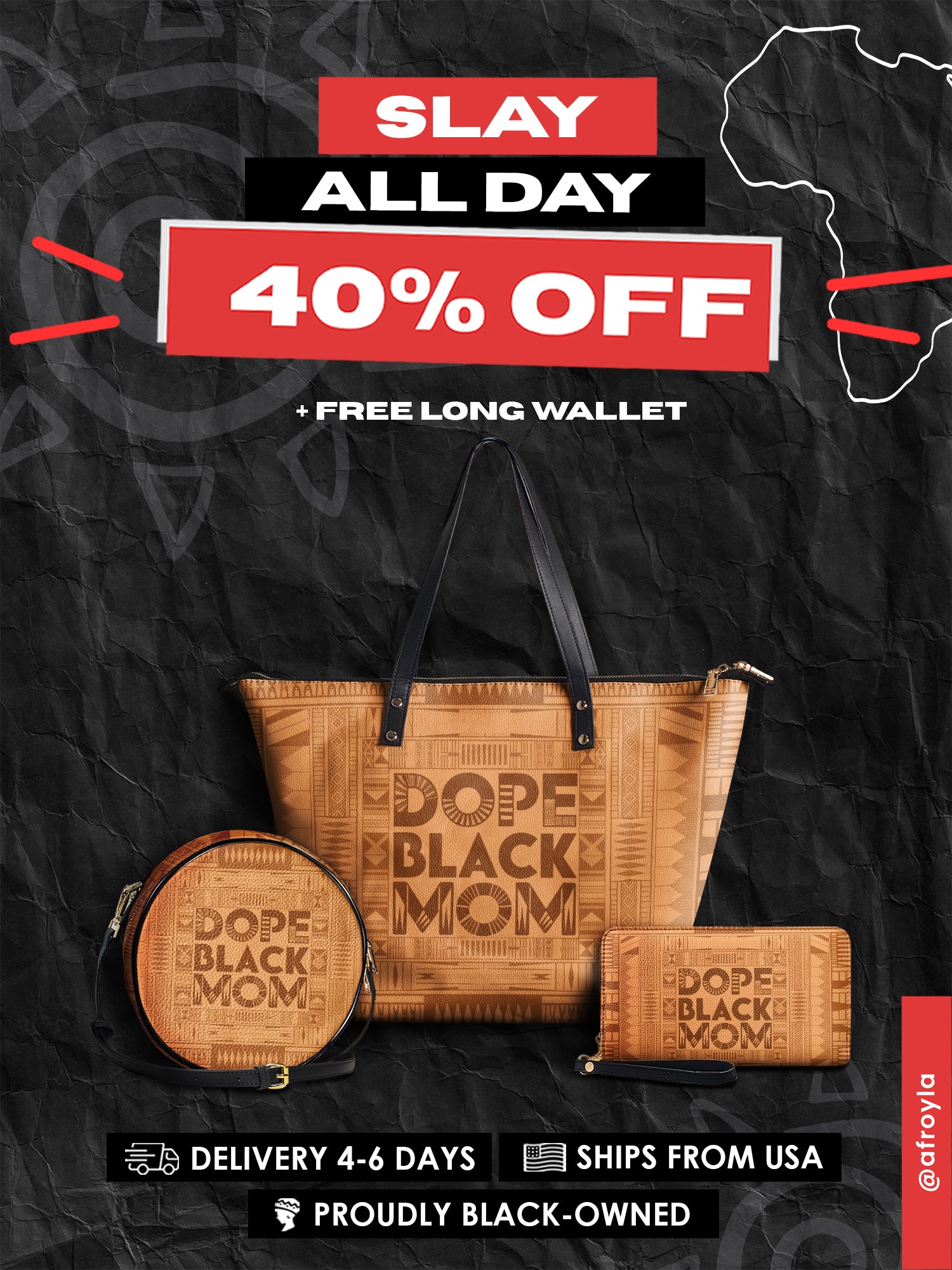 "Dope Black Mom" Slay All Day Essential Bundle