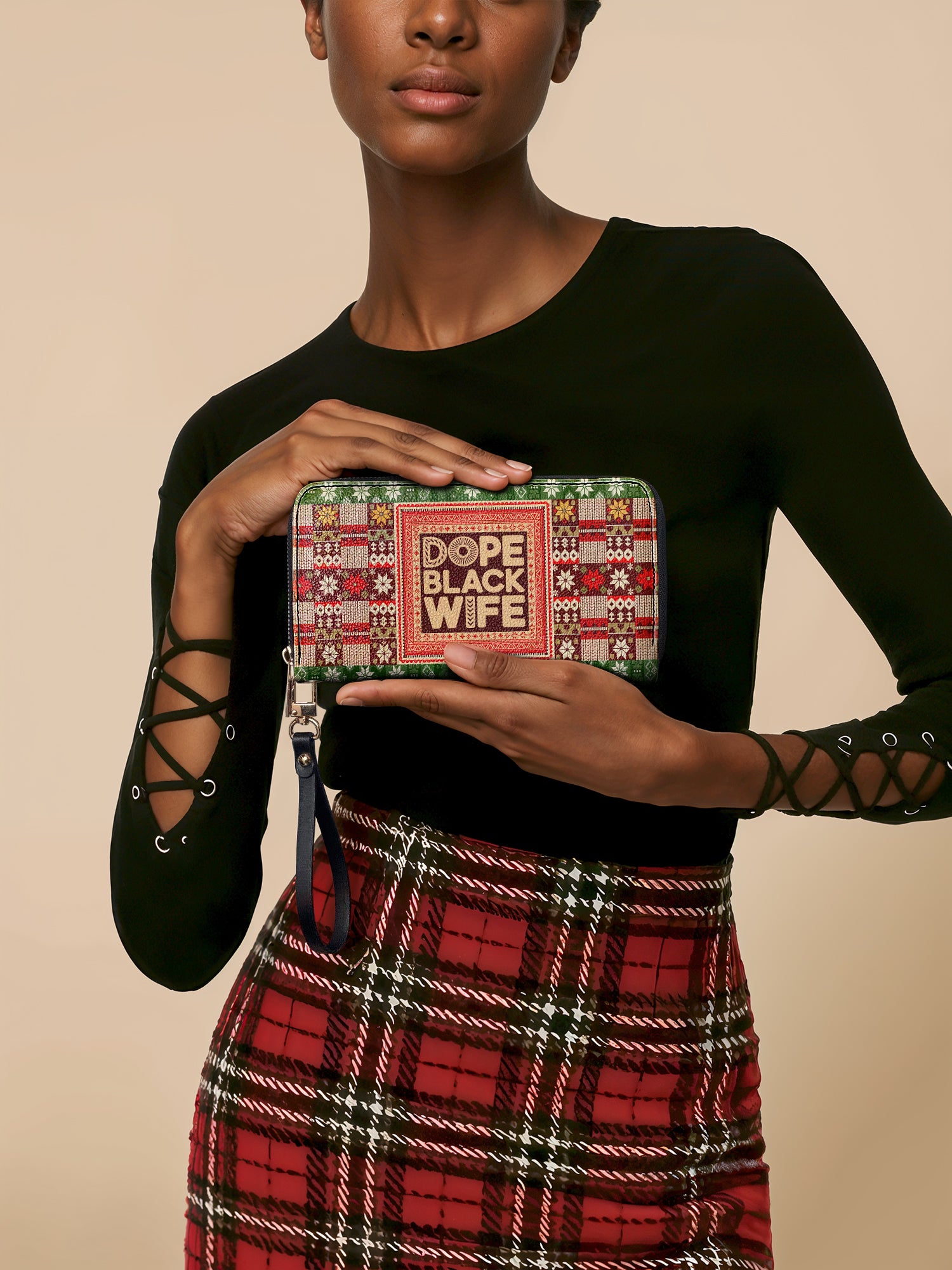 "Dope Black Wife" Frosted Pine Wallet Deal