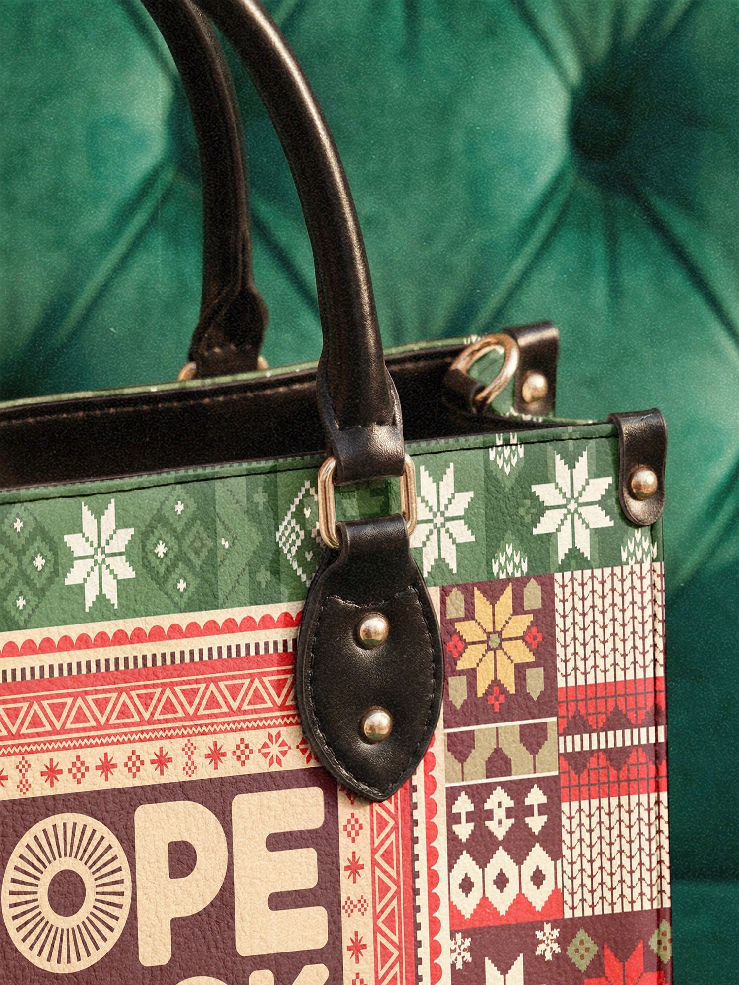 "Dope Black Wife" Frosted Pine Leather Handbag A250 Deal