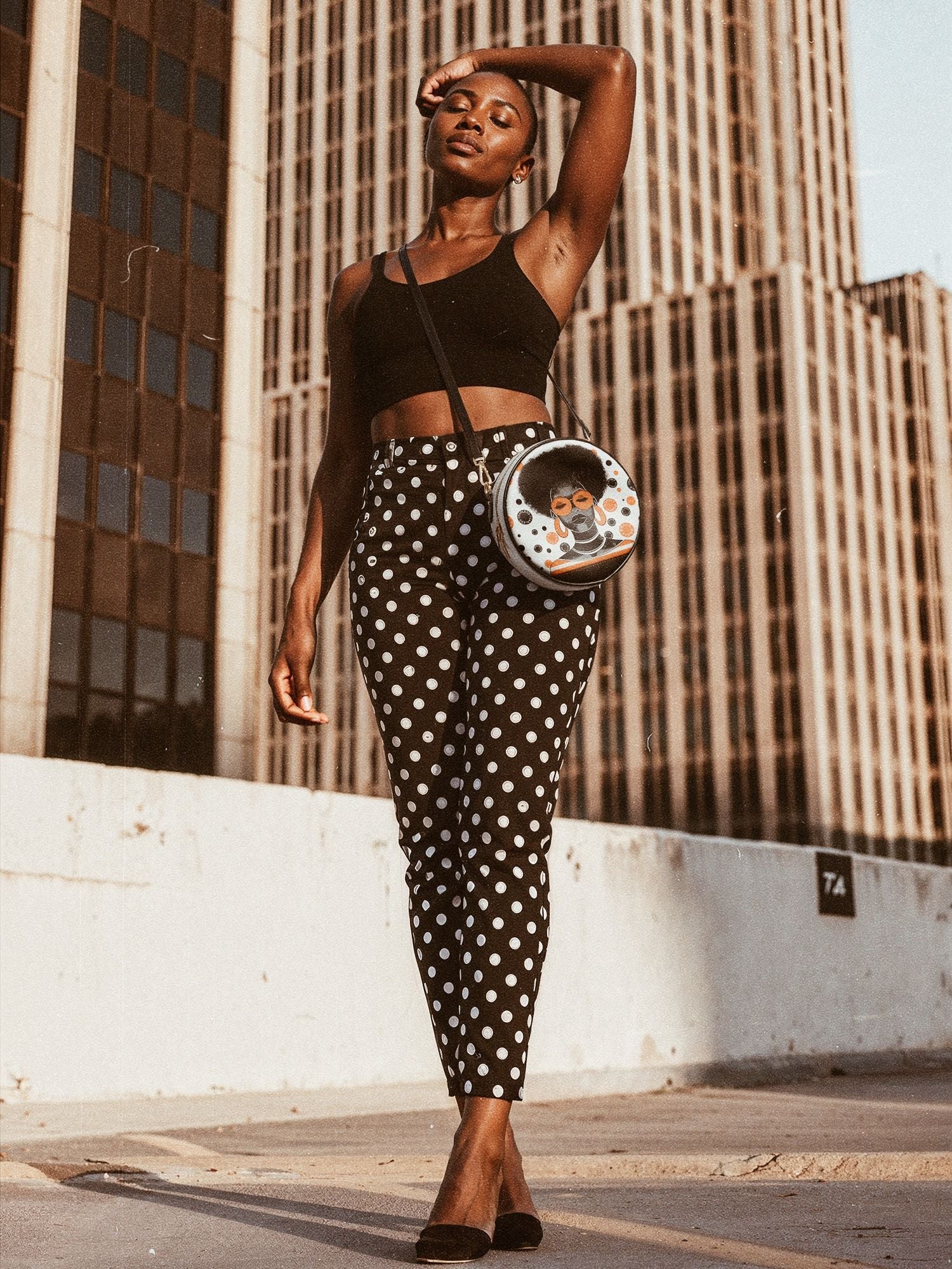 "Fahari" Marshmallow Citrus Circle Crossbody Bag Deal