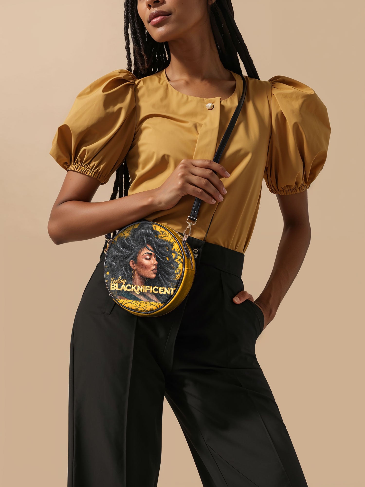 "Blacknificent" Circle Crossbody Bag Deal