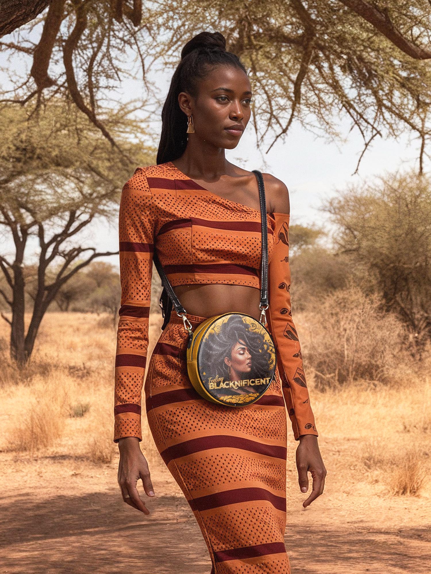 "Blacknificent" Circle Crossbody Bag Deal