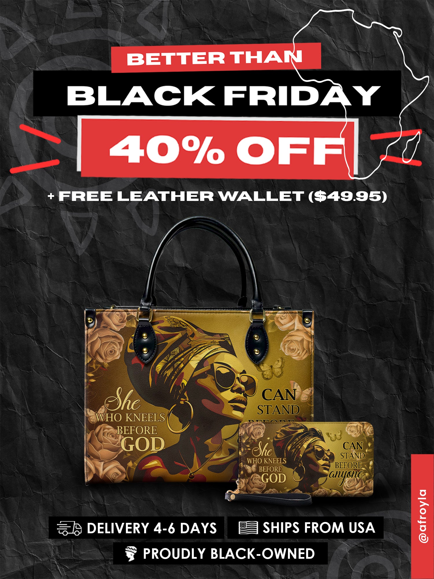 "Godfidence" Leather Handbag Deal