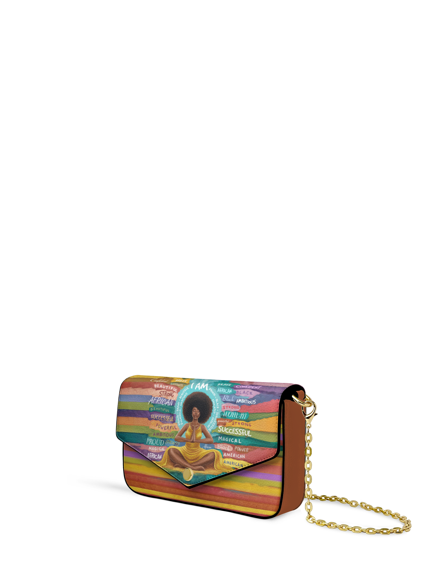 "AfroEssence" Envelope Chain Crossbody Bag