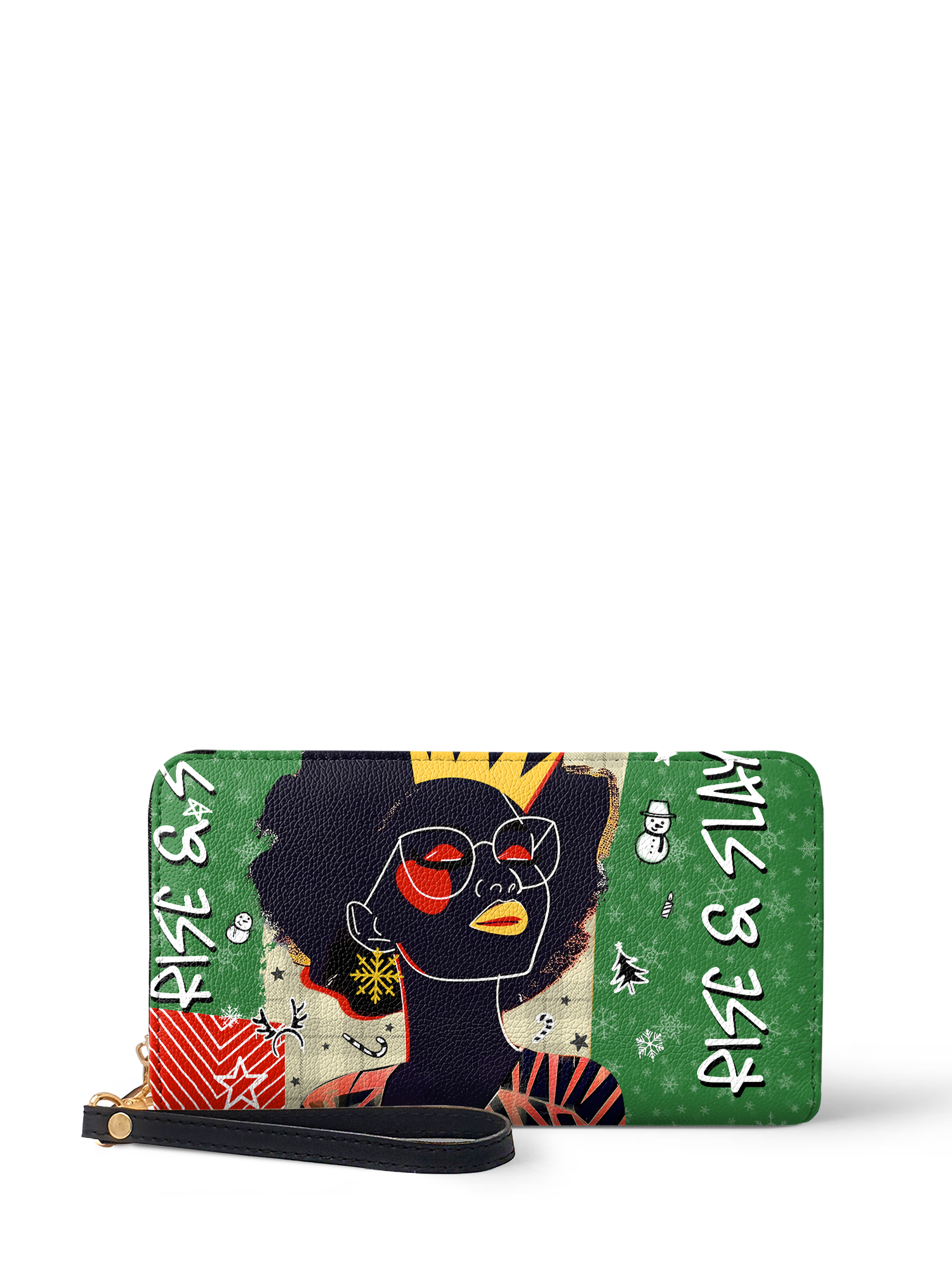"Aina" Lime Pop Xmas Wallet