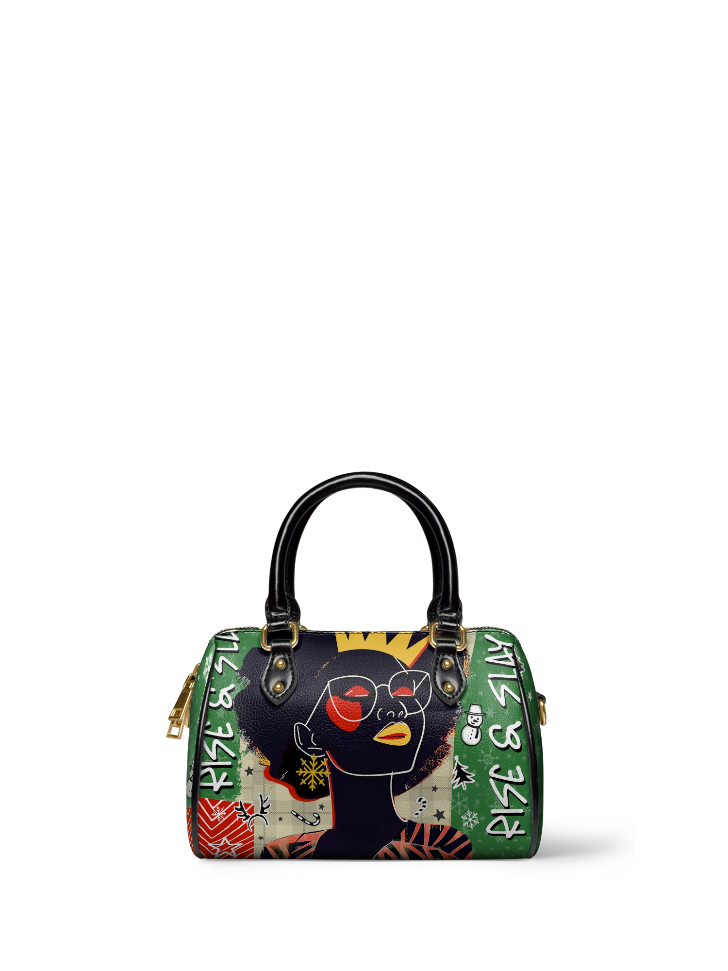 "Aina" Lime Pop Xmas Mini Satchel