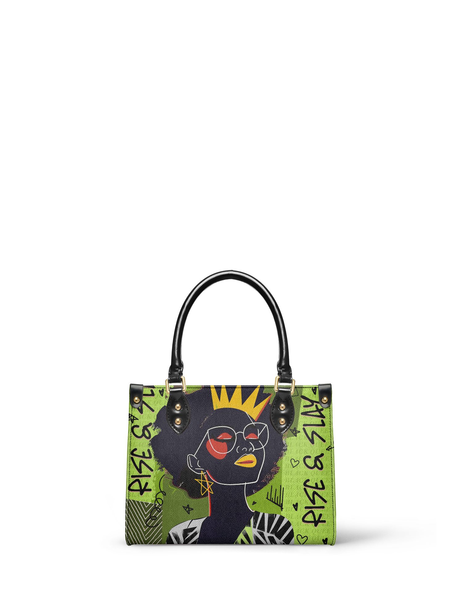 "Aina" Lime Pop Small Leather Handbag Deal