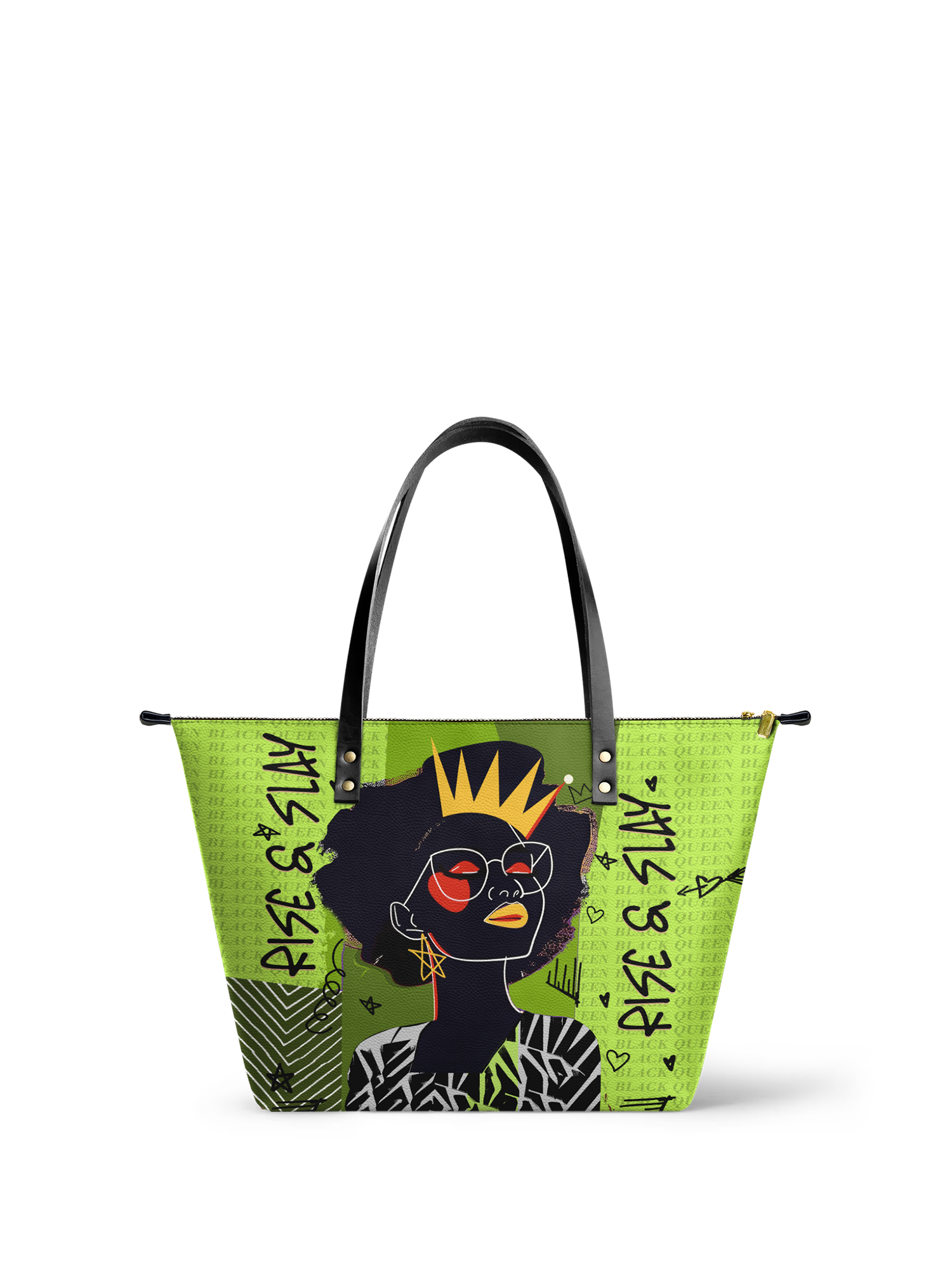 "Aina" Lime Pop Leather Tote Bag Deal