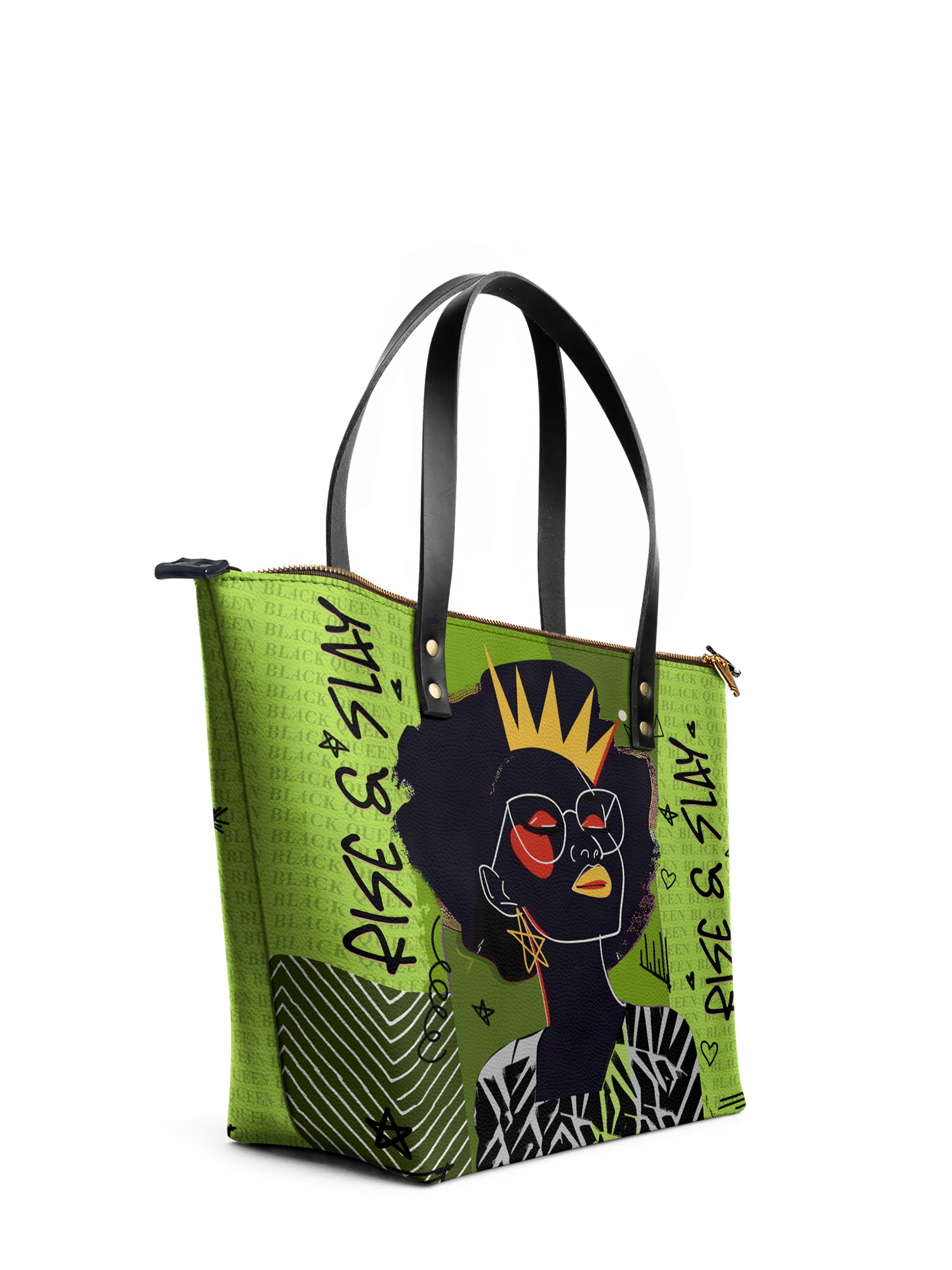 "Aina" Lime Pop Leather Tote Bag Deal