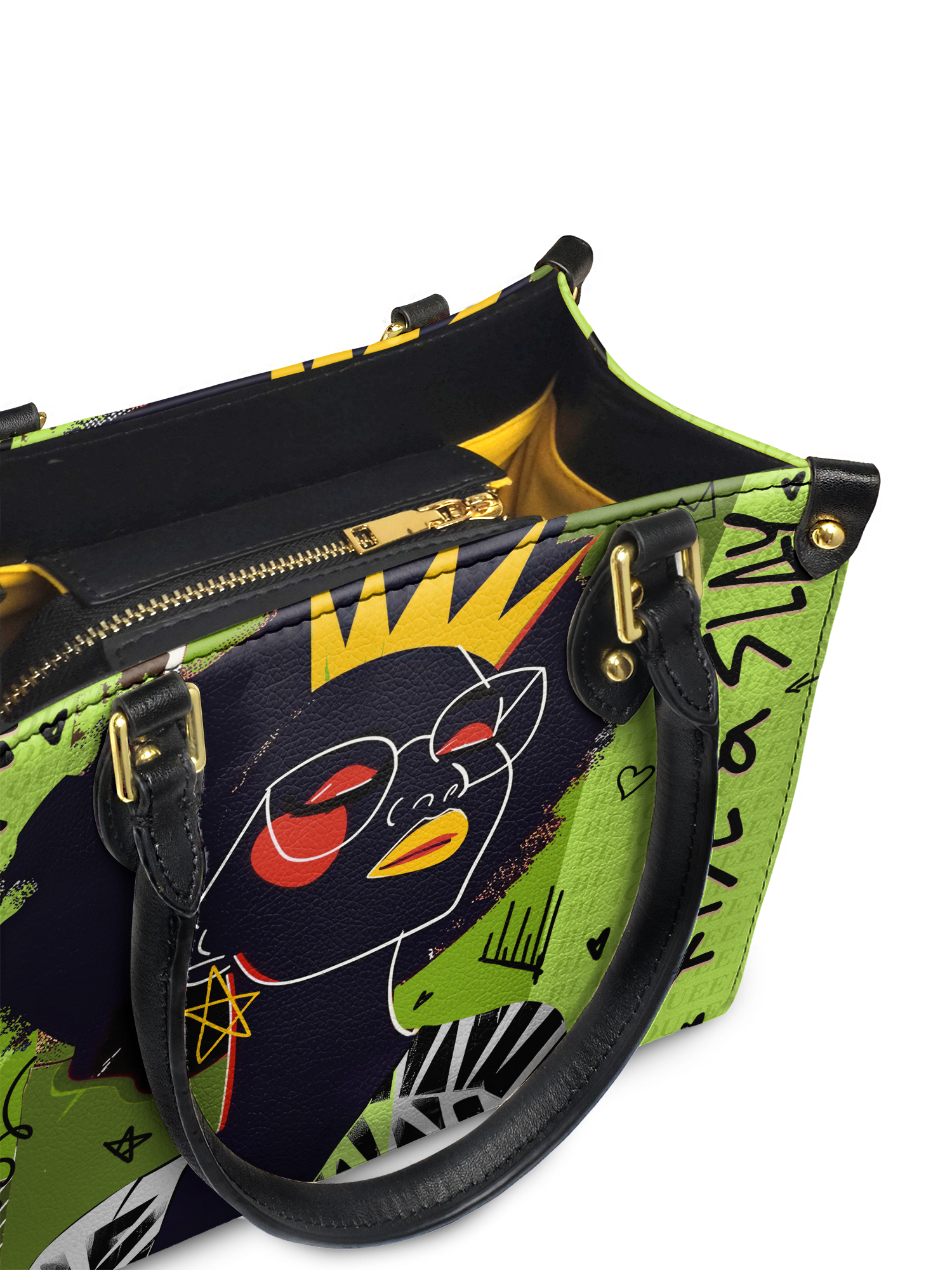 "Aina" Lime Pop Small Leather Handbag A250 Deal