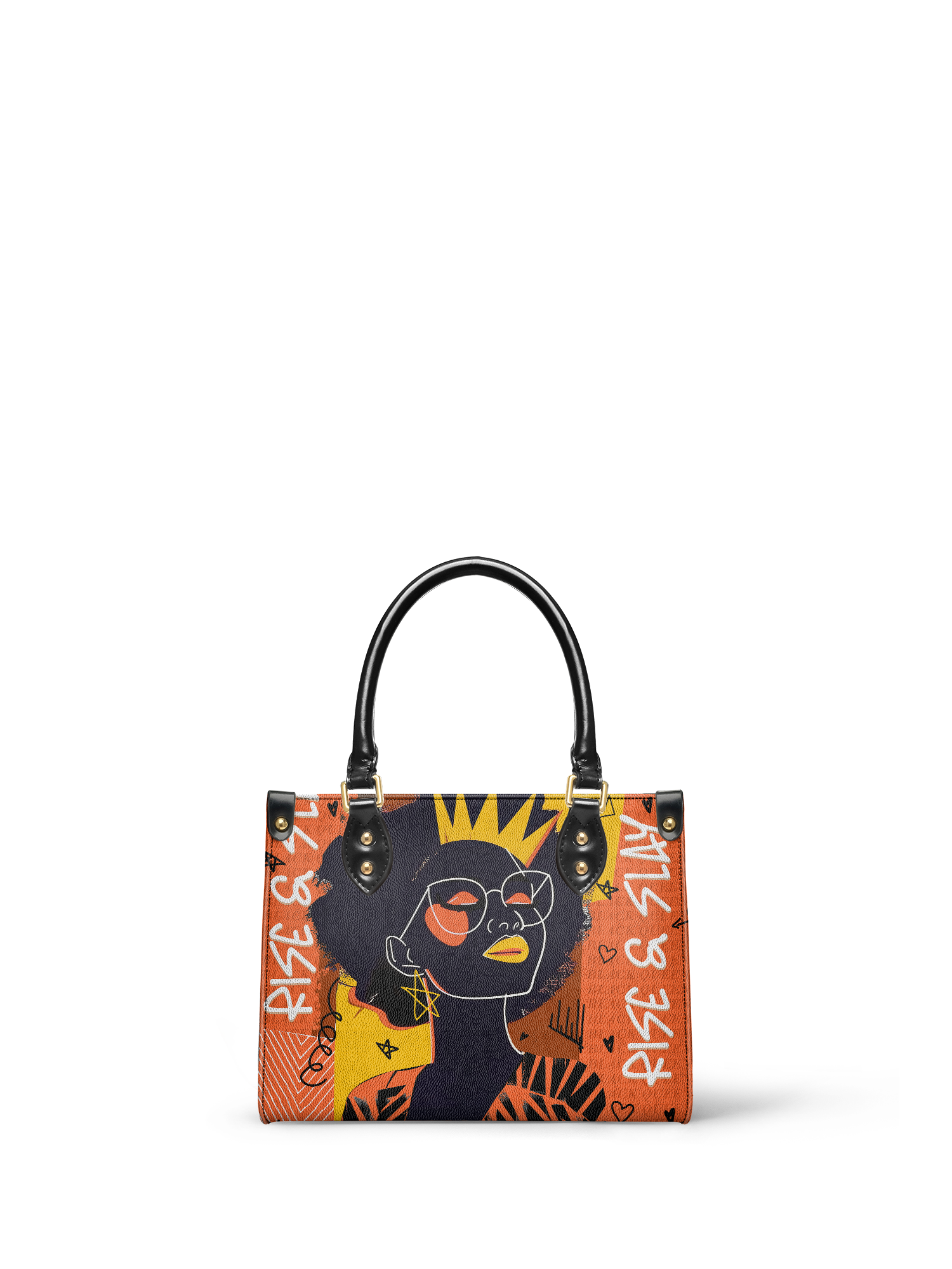 "Aina" Orange Sorbet The Signature Duo Bundle - Small Leather Handbag