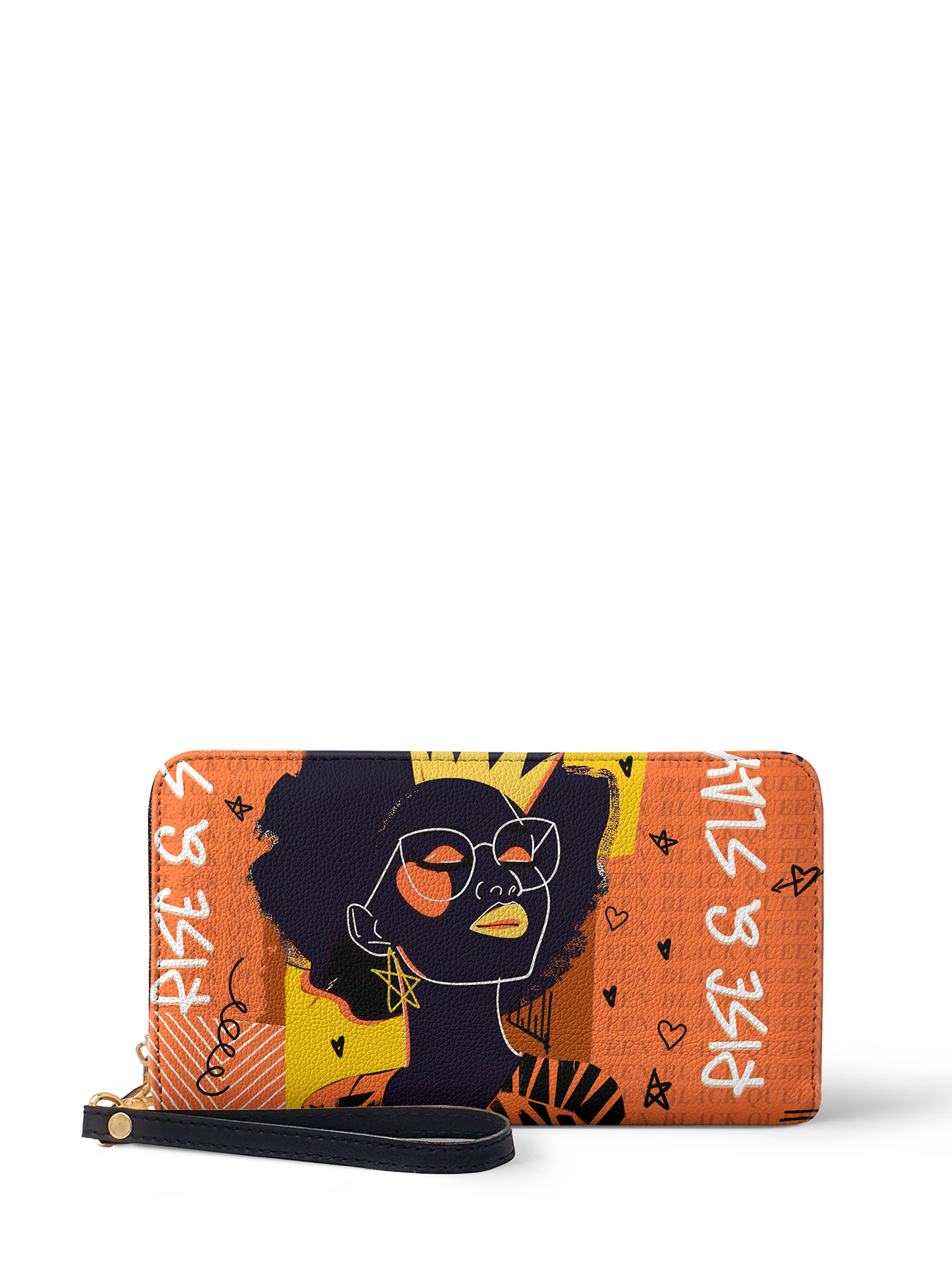 "Aina" Orange Sorbet Wallet