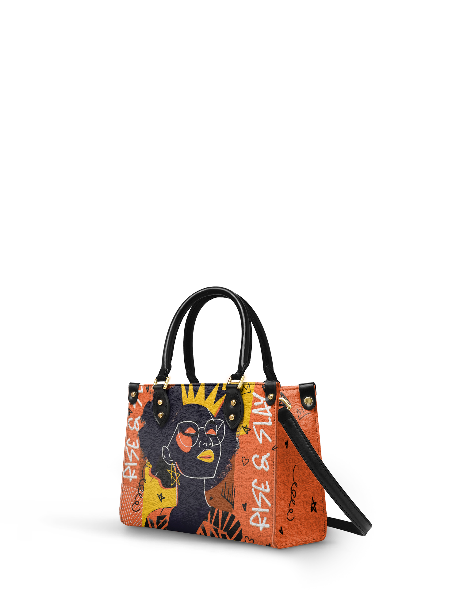 "Aina" Orange Sorbet The Signature Trio Bundle - Small Leather Handbag