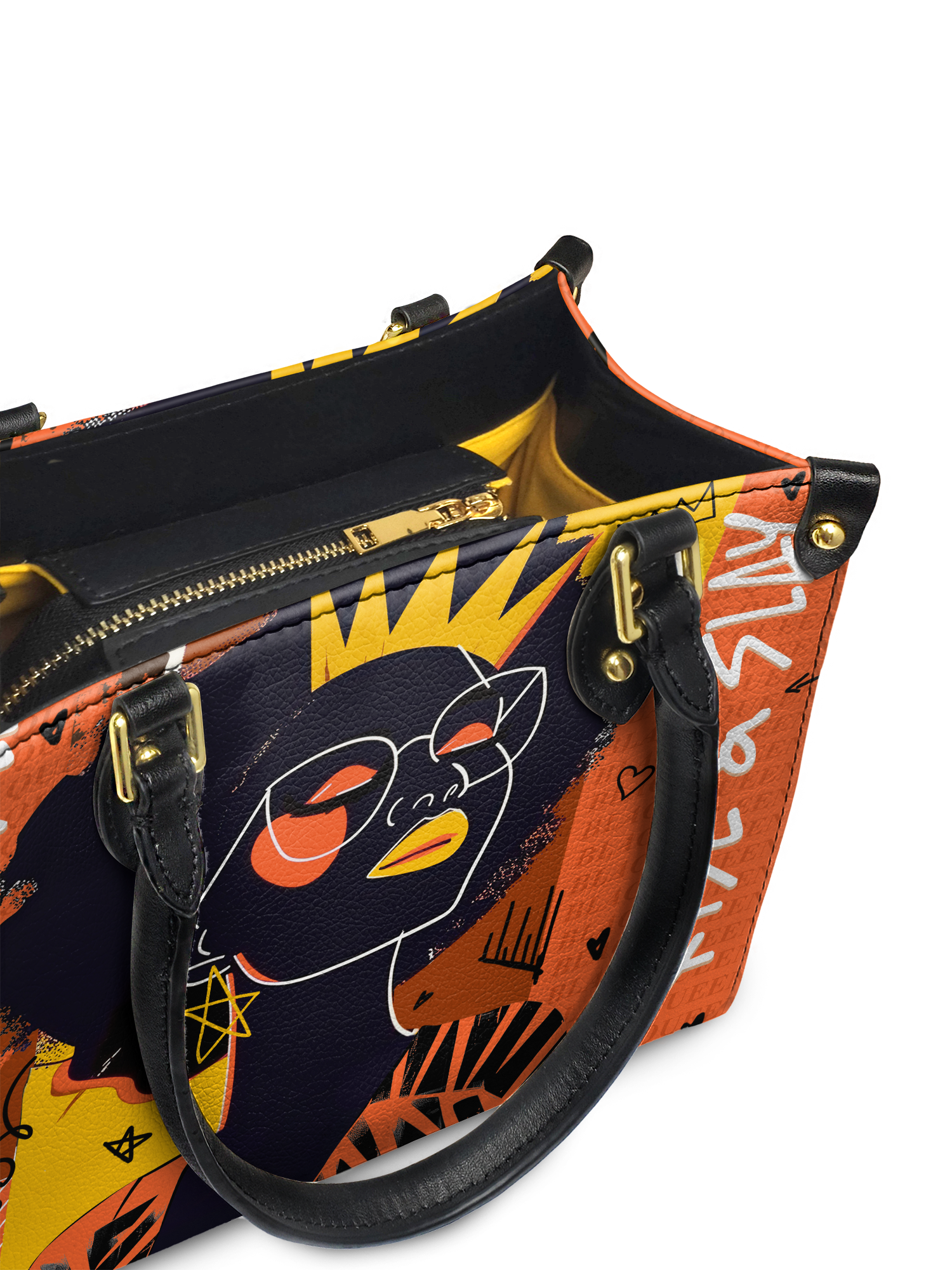 "Aina" Orange Sorbet The Signature Trio Bundle - Small Leather Handbag