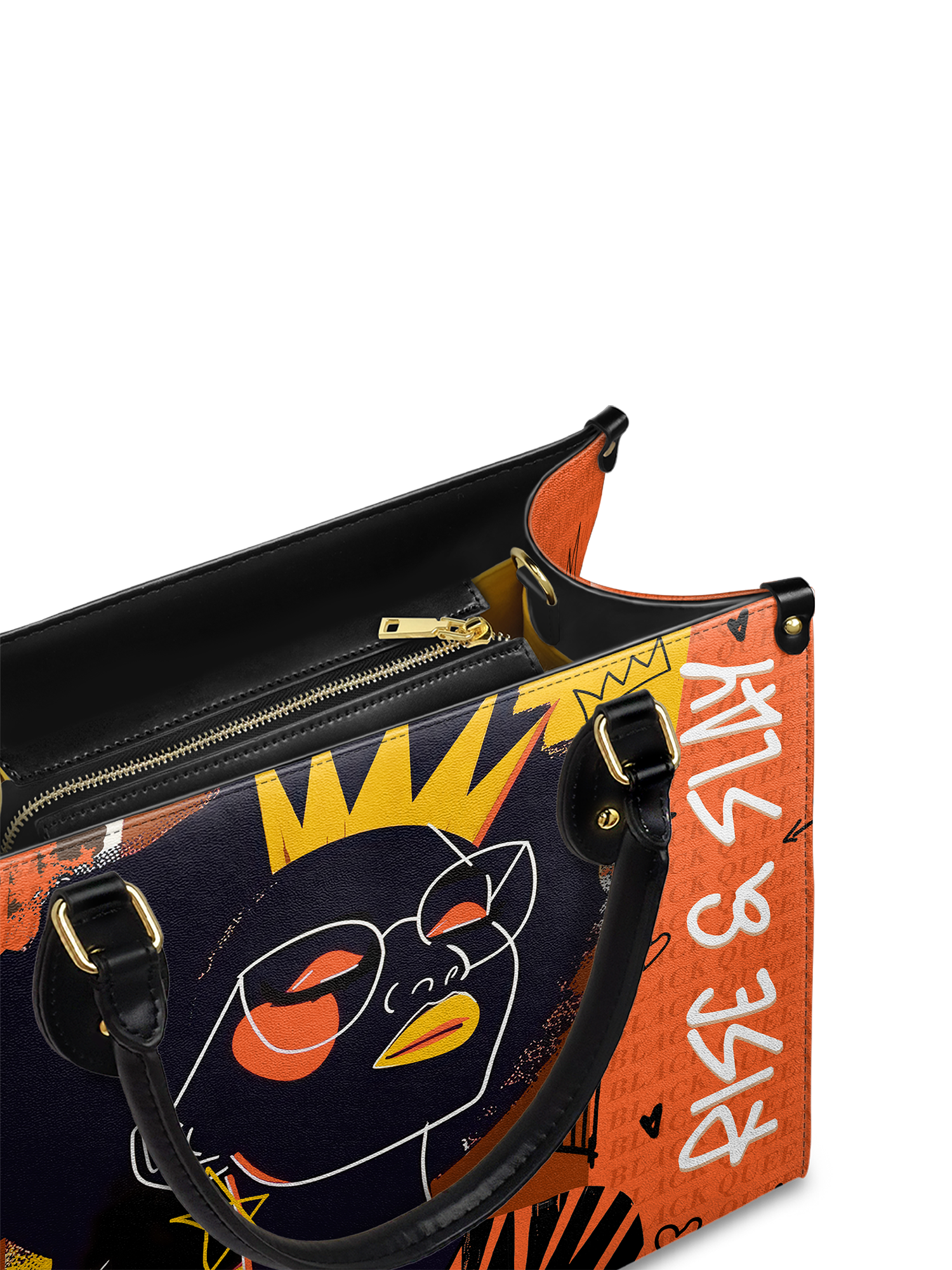 "Aina" Orange Sorbet Leather Handbag Deal