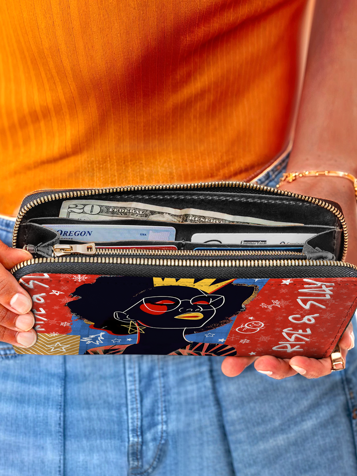 "Aina" Frosted Cherry Wallet Deal