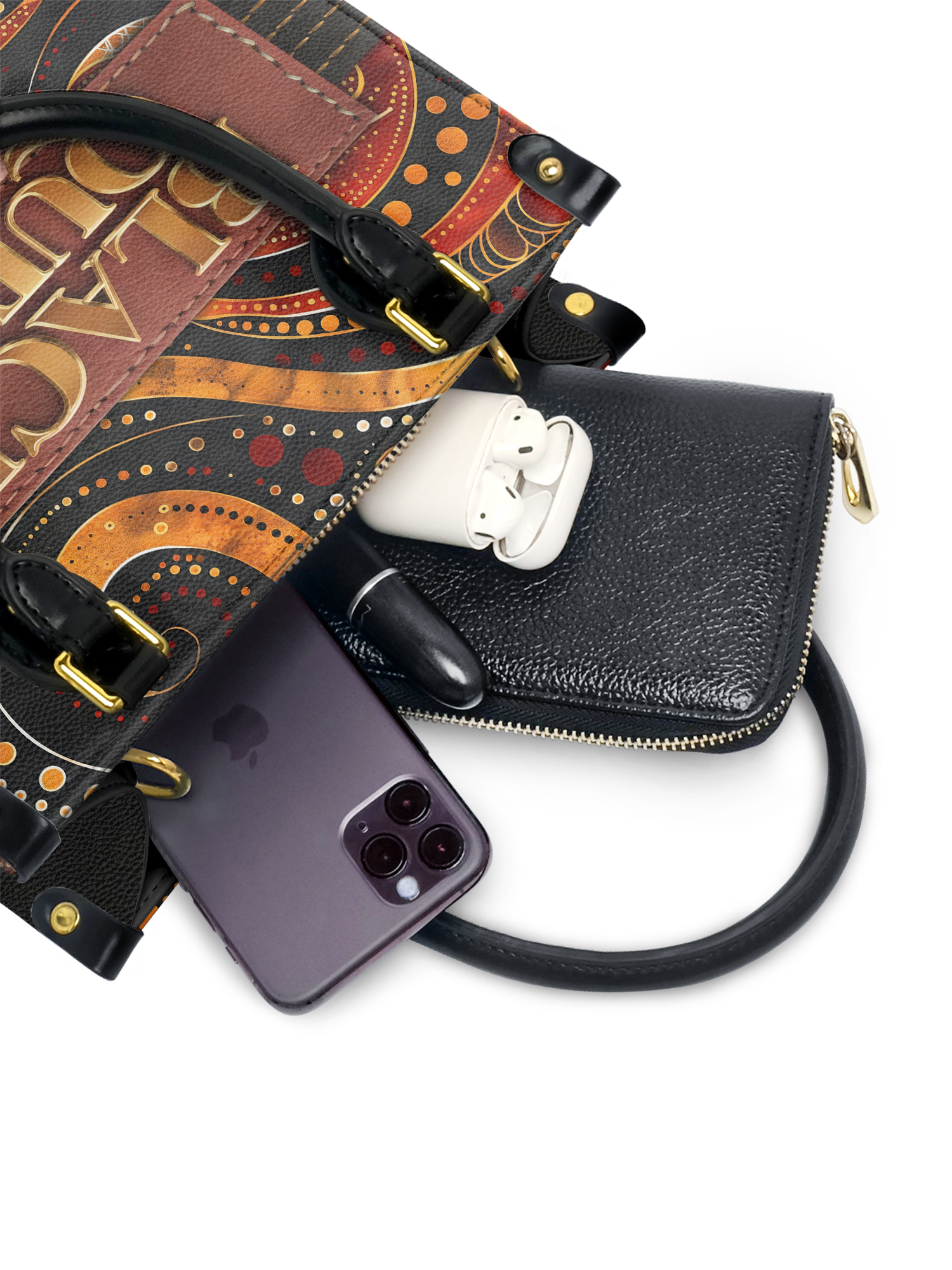 "Makeda" The Signature Duo Bundle - Small Leather Handbag