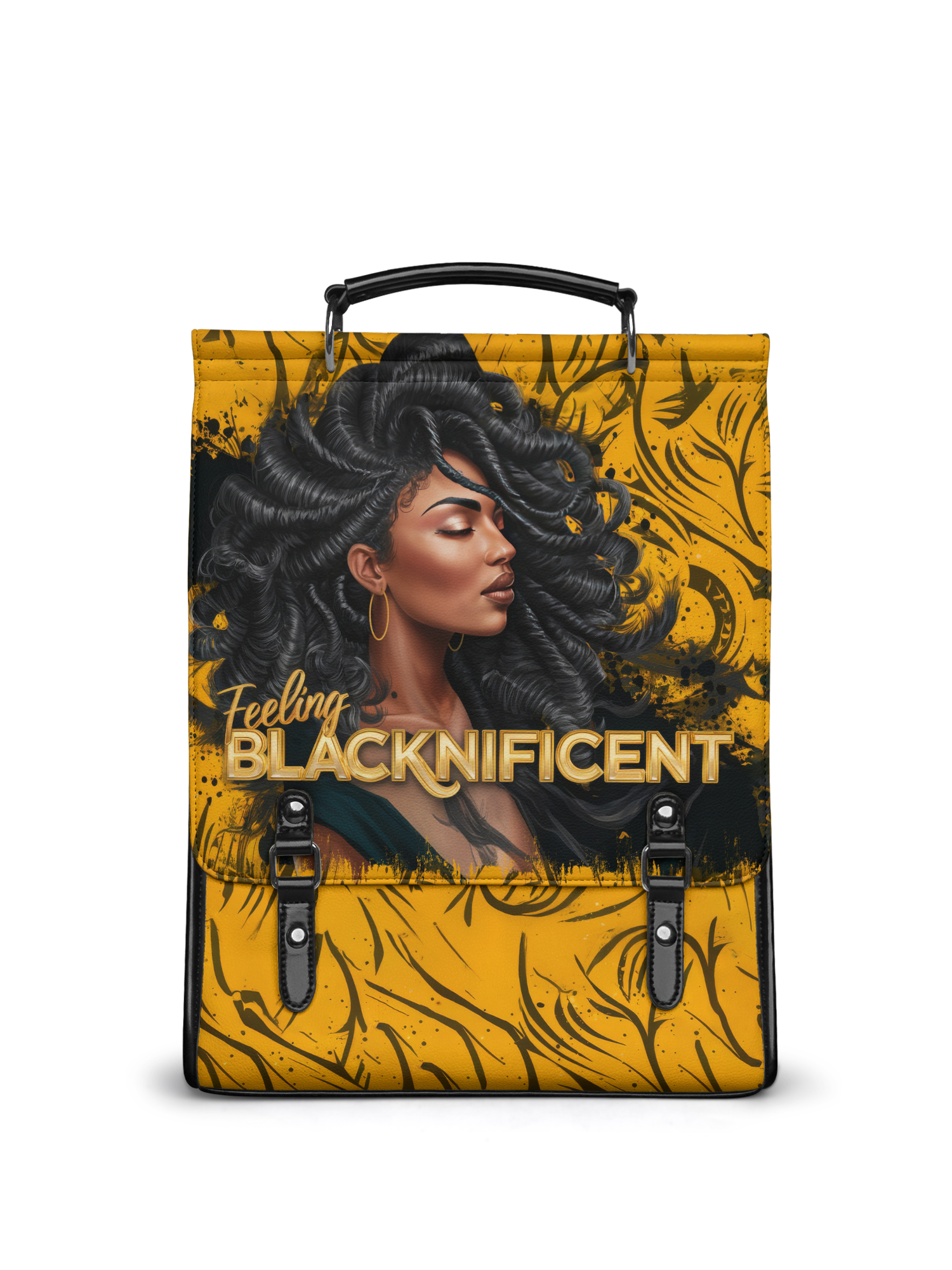 "Blacknificent" Leather Backpack
