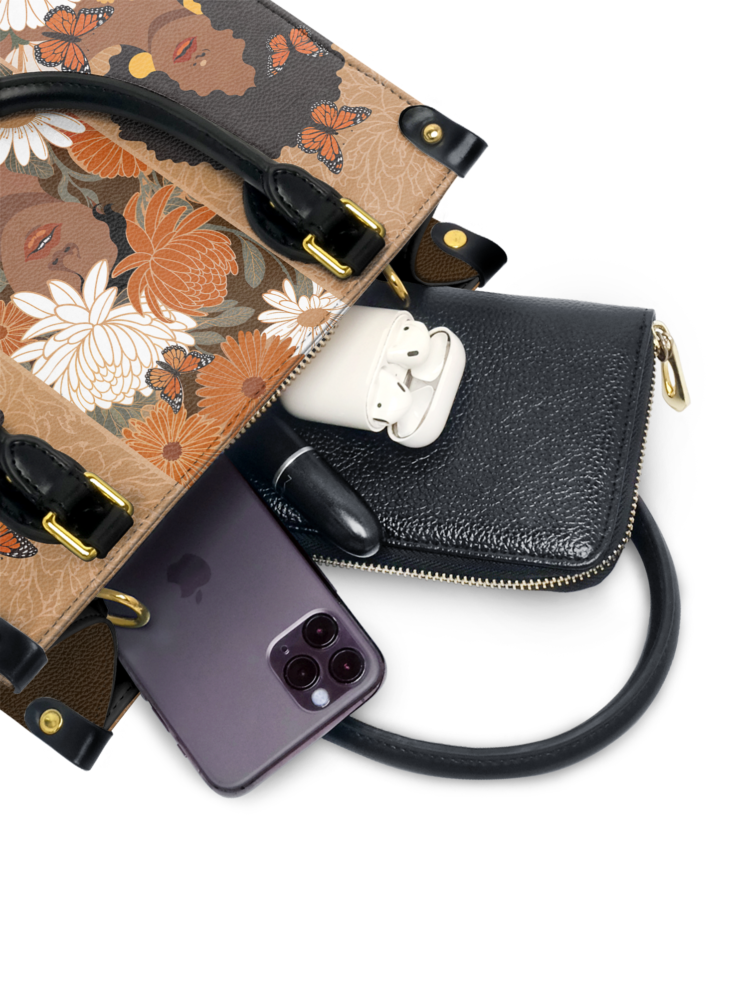 "Ayira" The Signature Duo Bundle - Small Leather Handbag